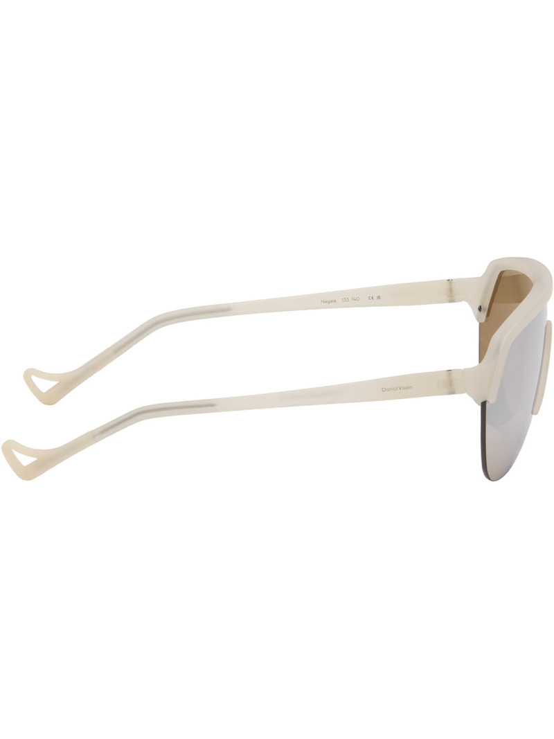 District Vision Beige Nagata Speed Blade Sunglasses outlook