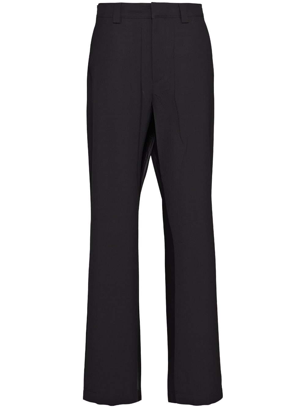 triangle-logo straight trousers - 1