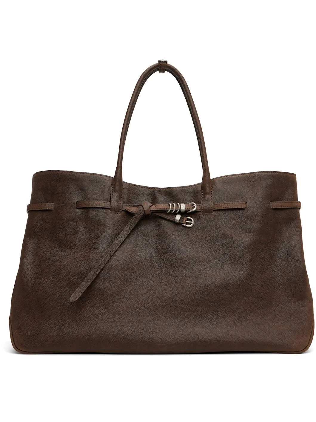 Brown Leather 'Grandma' Used XL Bag - 1