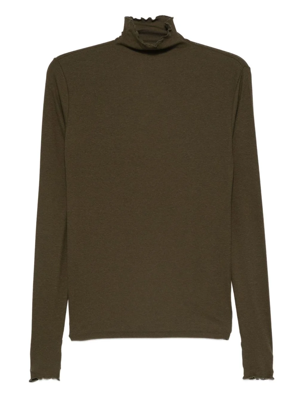 ruffled high-neck top - 1