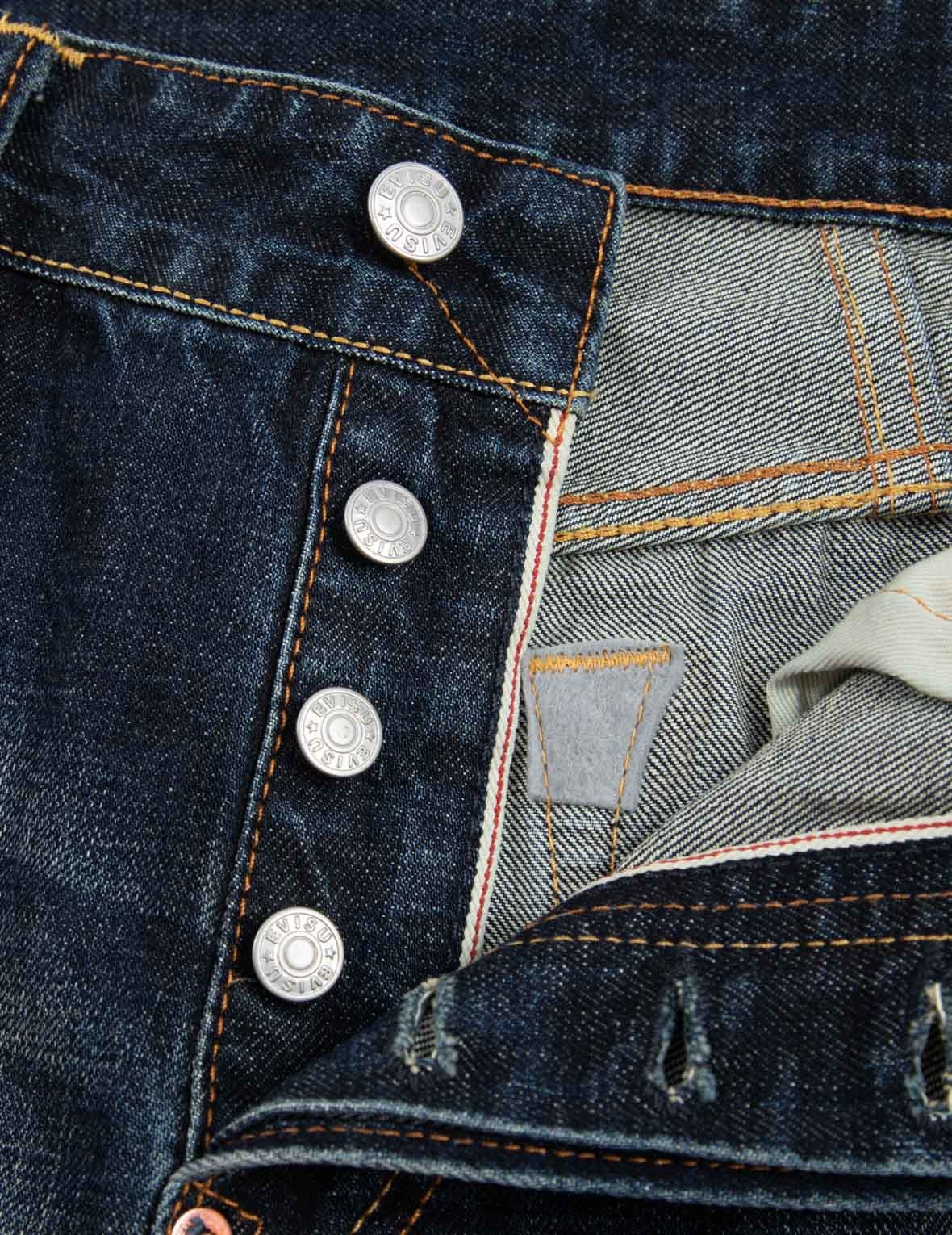 Seagull Print Carrot Fit Deconstructed Selvedge Denim Jeans #2017 - 13