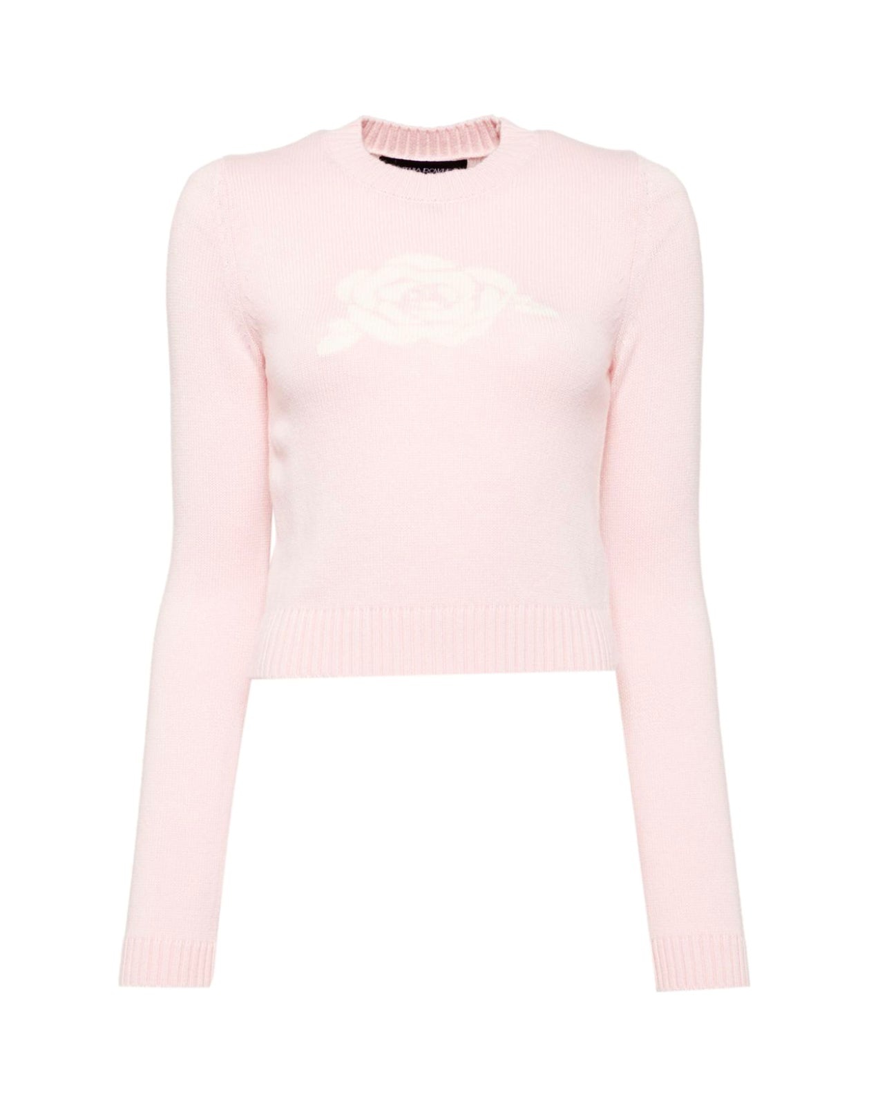 Rosette Wool Cashmere Sweater - 5
