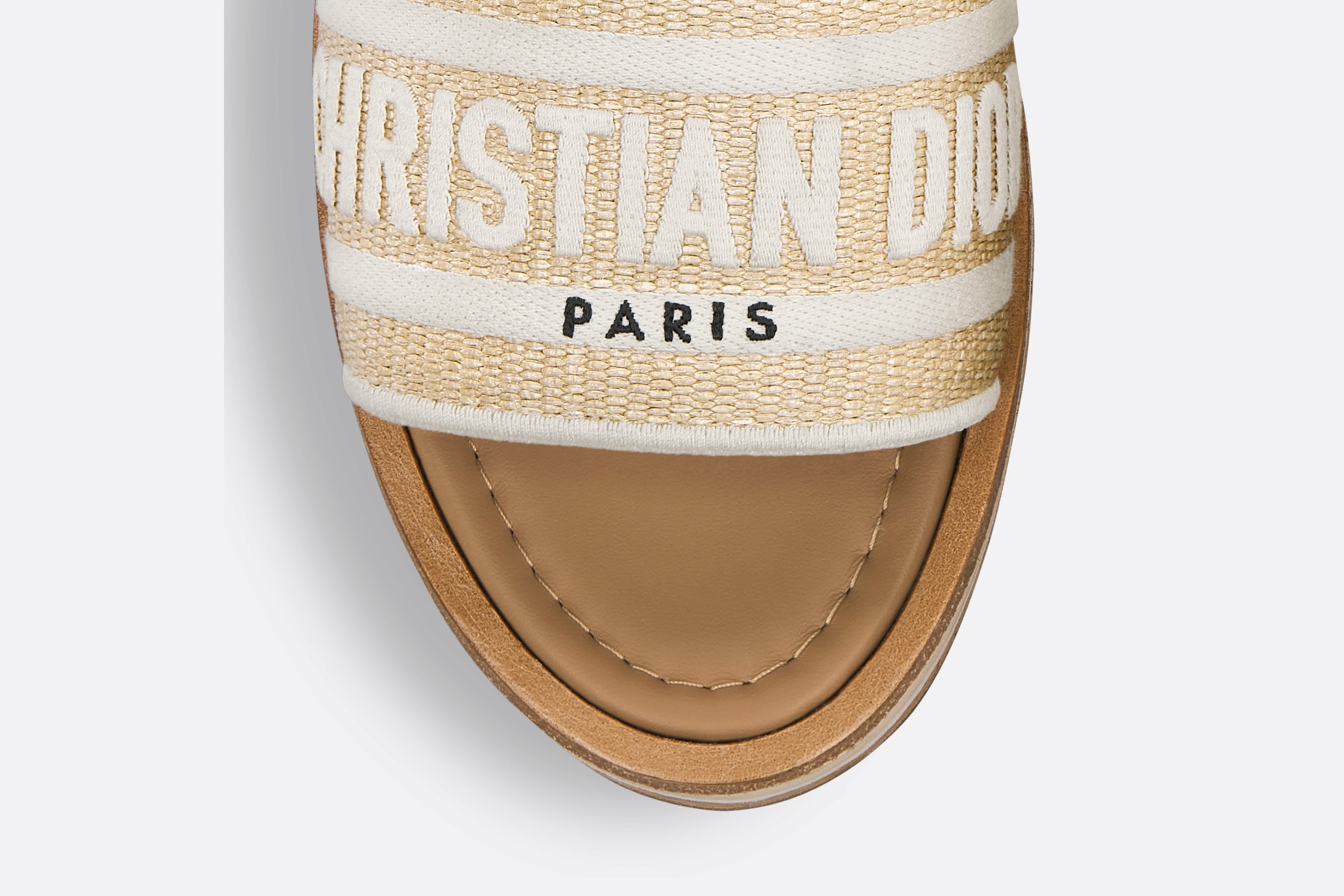 サンダル・ミュール Dior Dioriviera Dway Slide Dioriviera Dway Slide Embroidered Cotton and Celestial Blue
