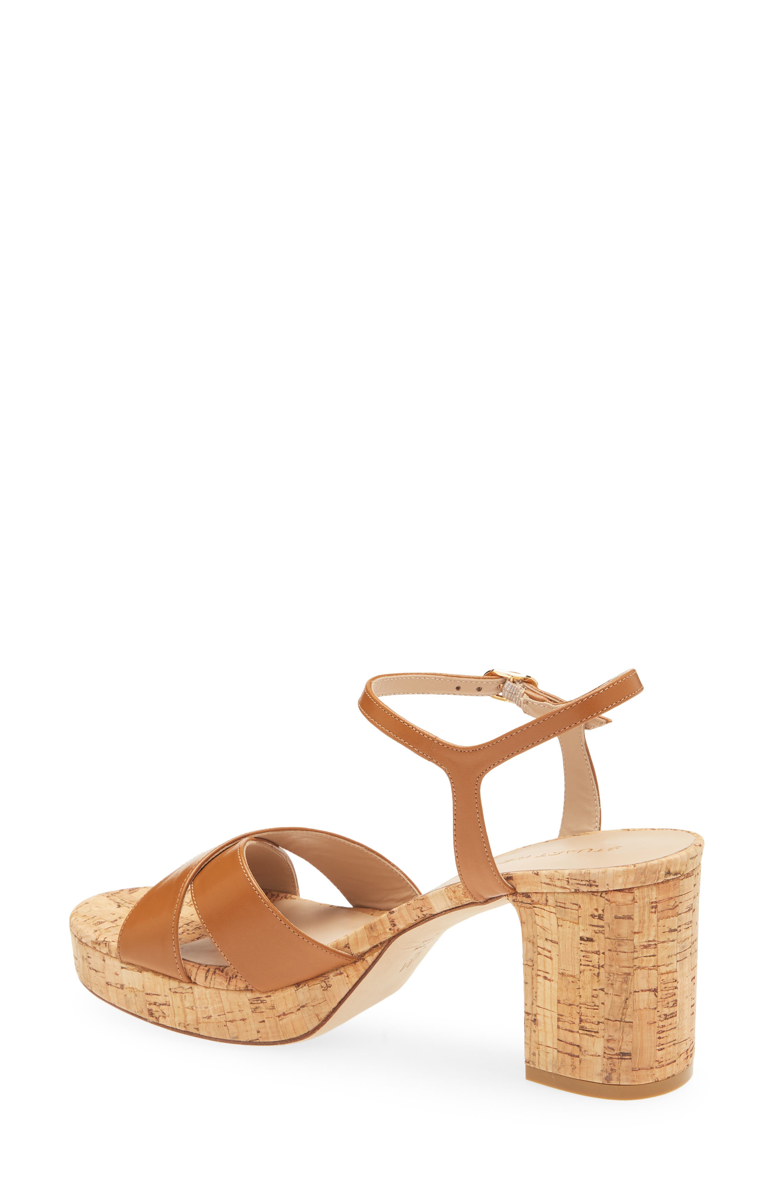 Stuart Weitzman Dayna Ankle Strap Platform Sandal in Macchiato at Nordstrom - 2