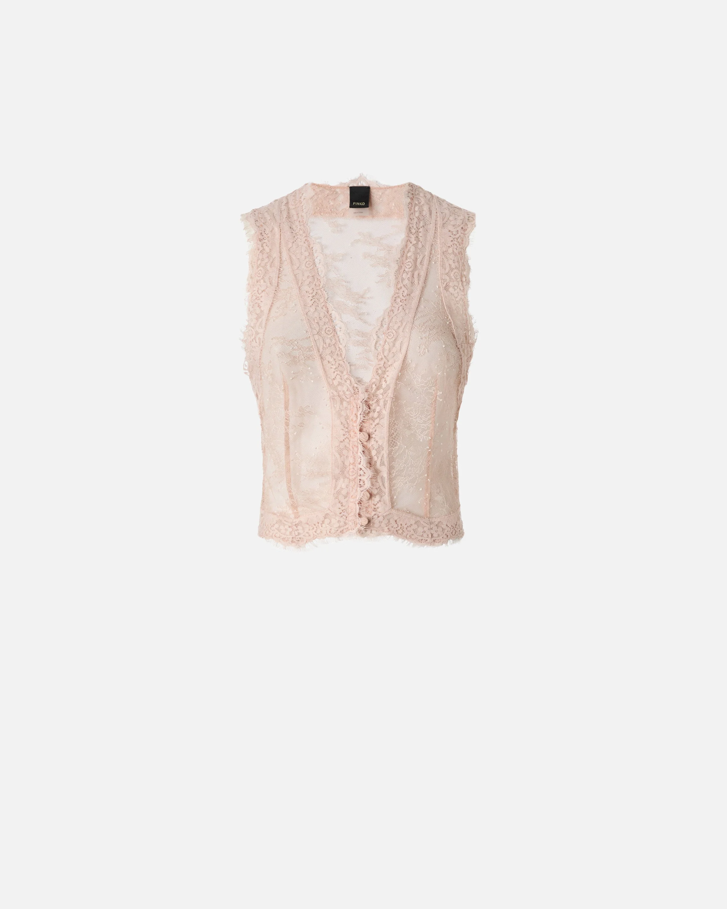 VALENCIENNES LACE VEST - 1