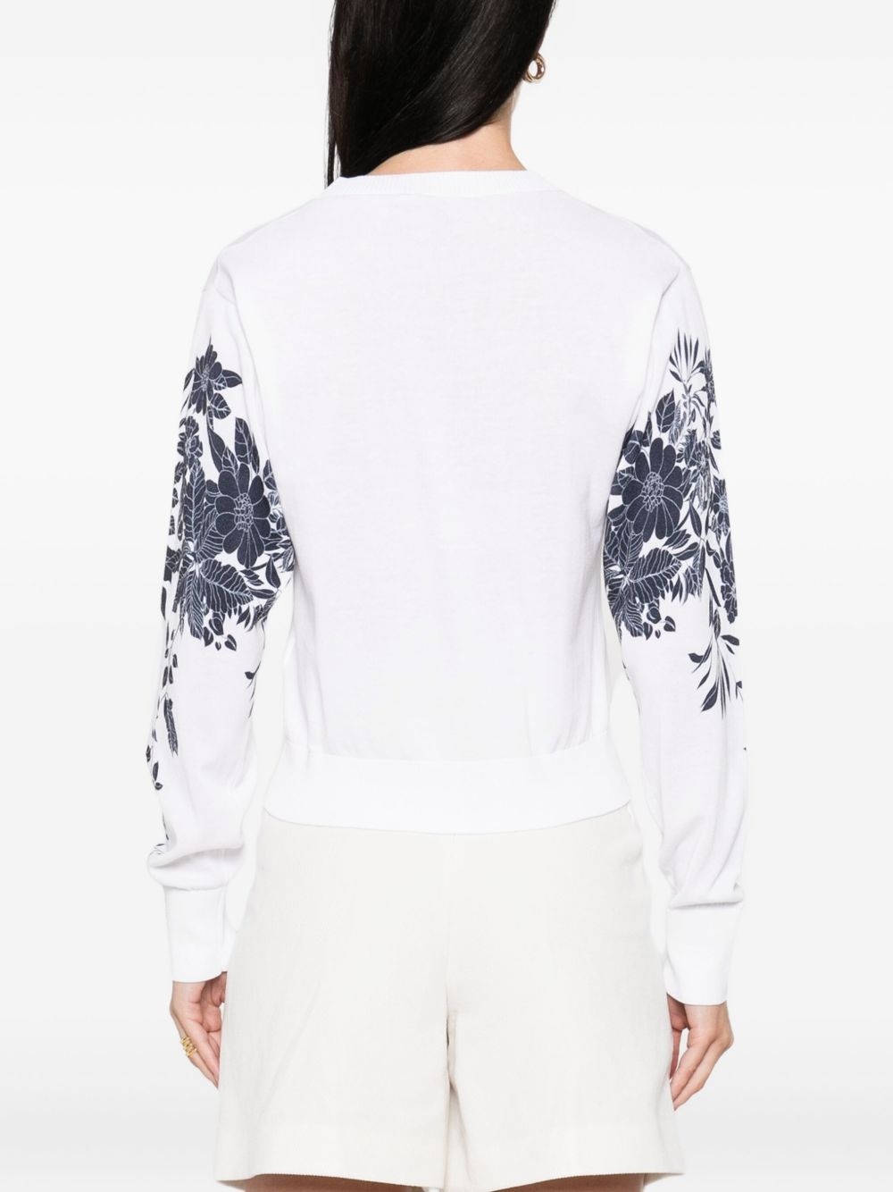 floral-print button cardigan - 4