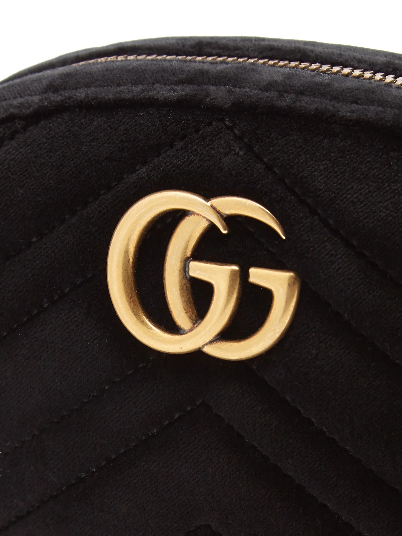 GG Marmont quilted-velvet belt bag - 5