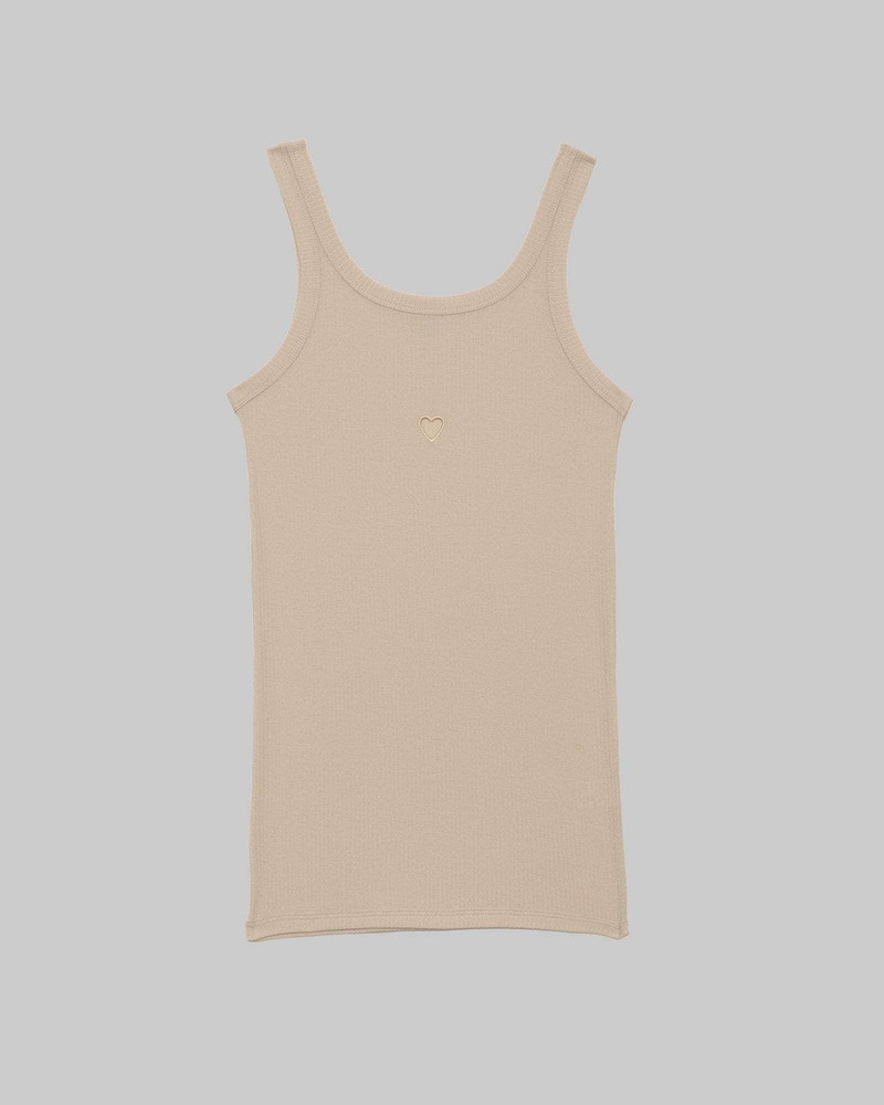 Heart Tank - Organic Cotton Rib 7
