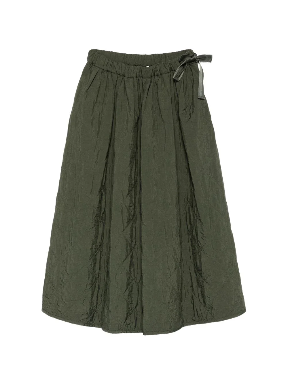 crinkled-effect maxi skirt - 1