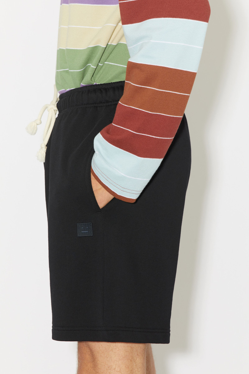 Cotton sweat shorts - Black 5