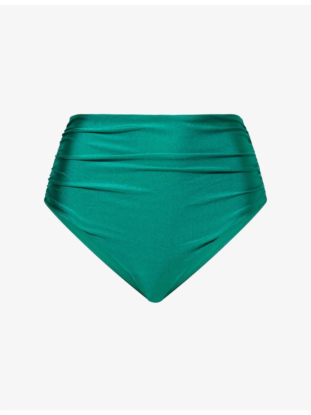 Teya High-Rise Ruched Bikini Bottoms - 1