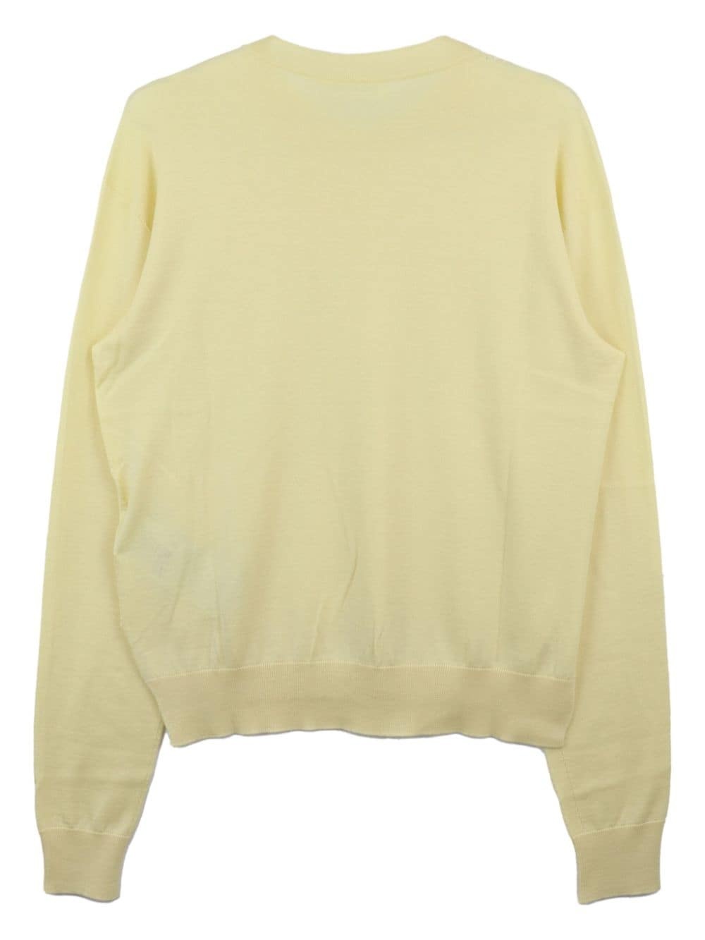 crew-neck fine-knit jumper - 2