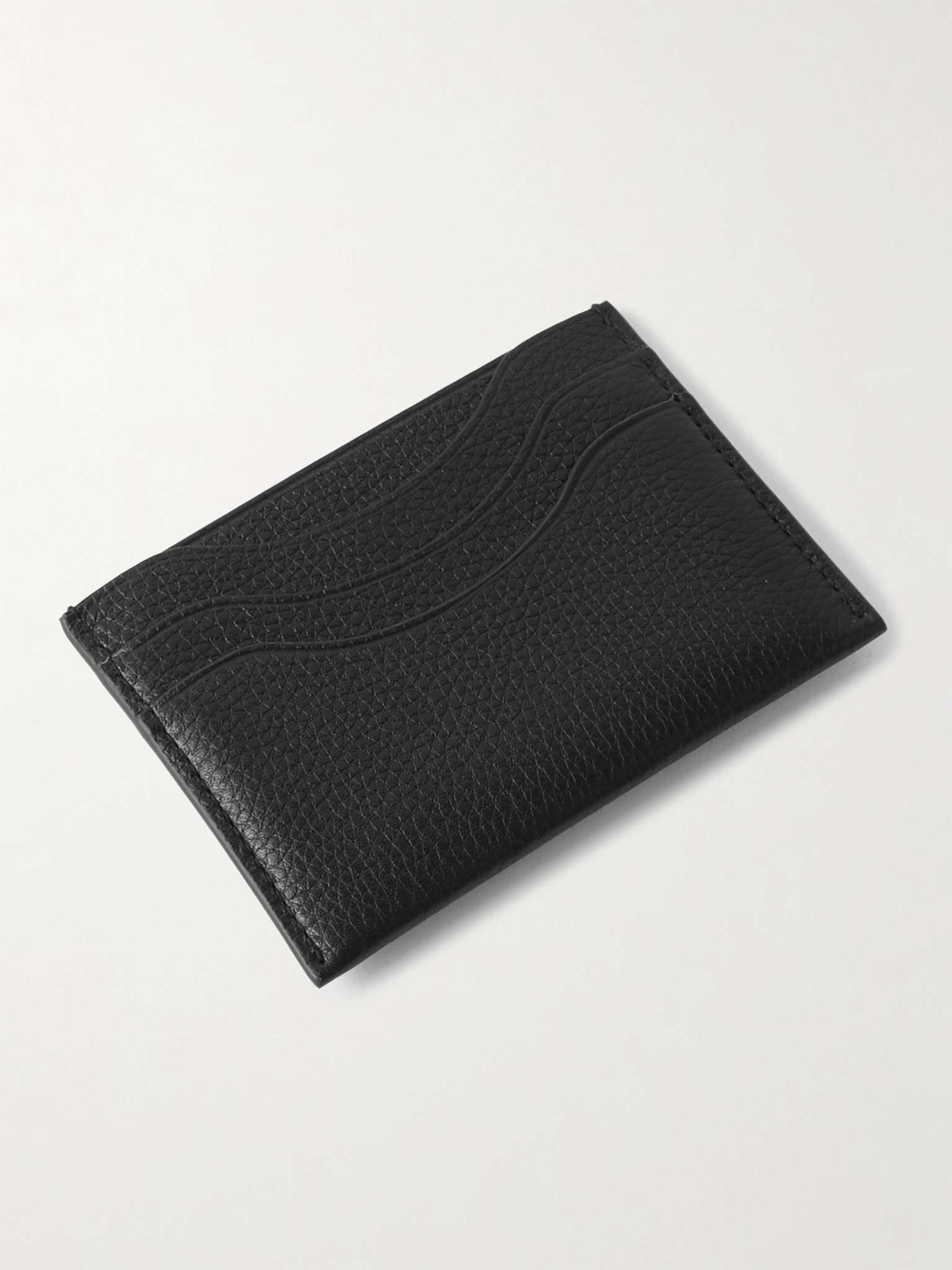 Logo-Debossed Full-Grain Leather Cardholder - 5