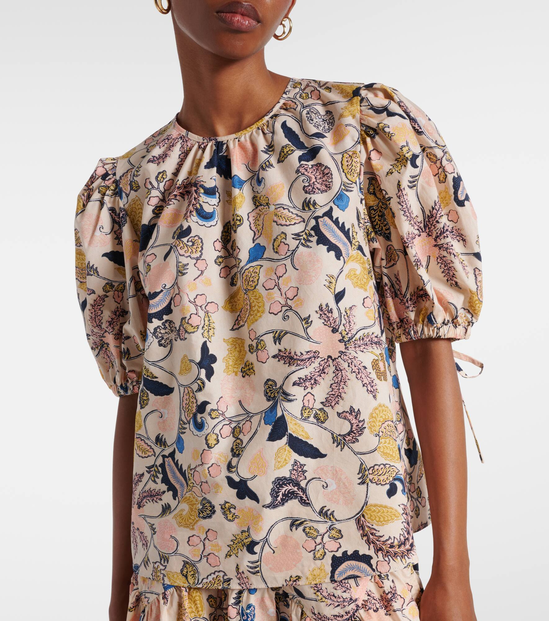 Coralie floral cotton blouse - 4