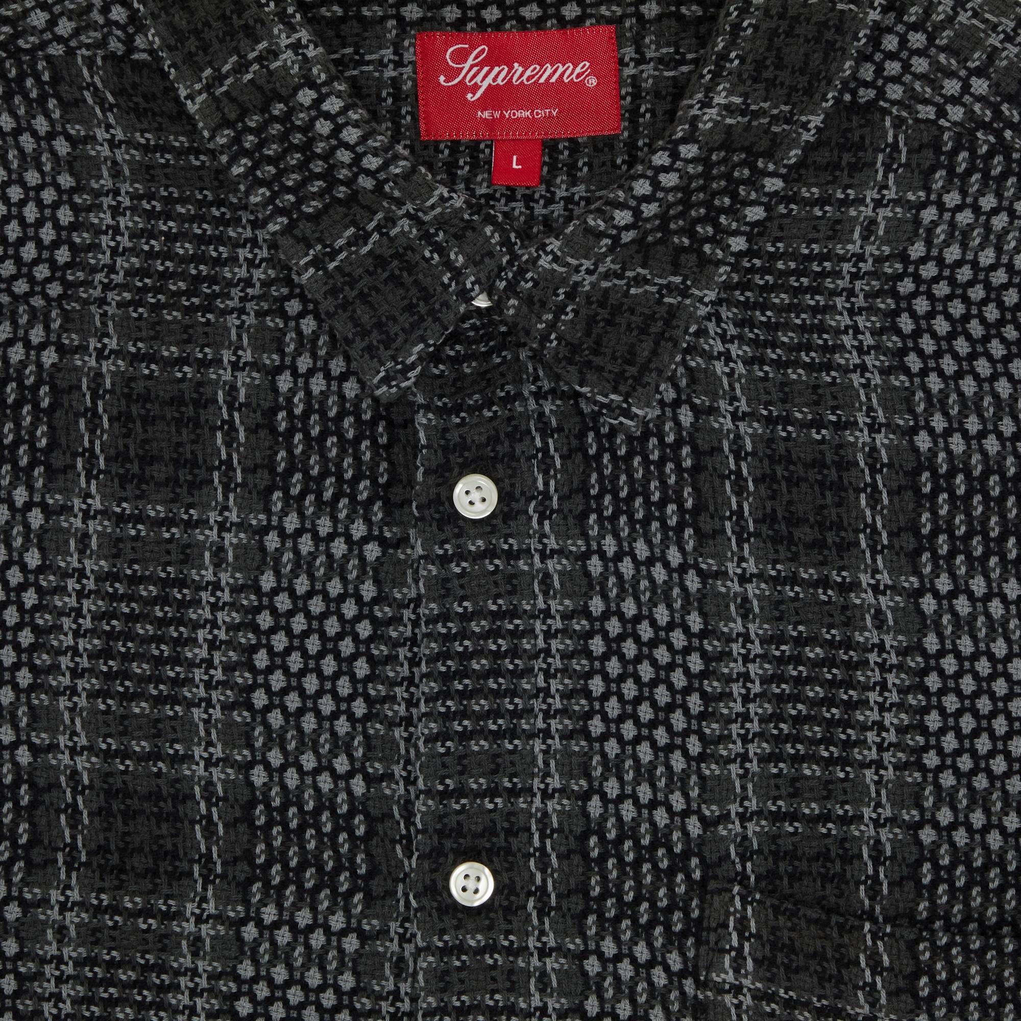 Supreme Supreme Basket Weave Plaid Shirt 'Black' | REVERSIBLE