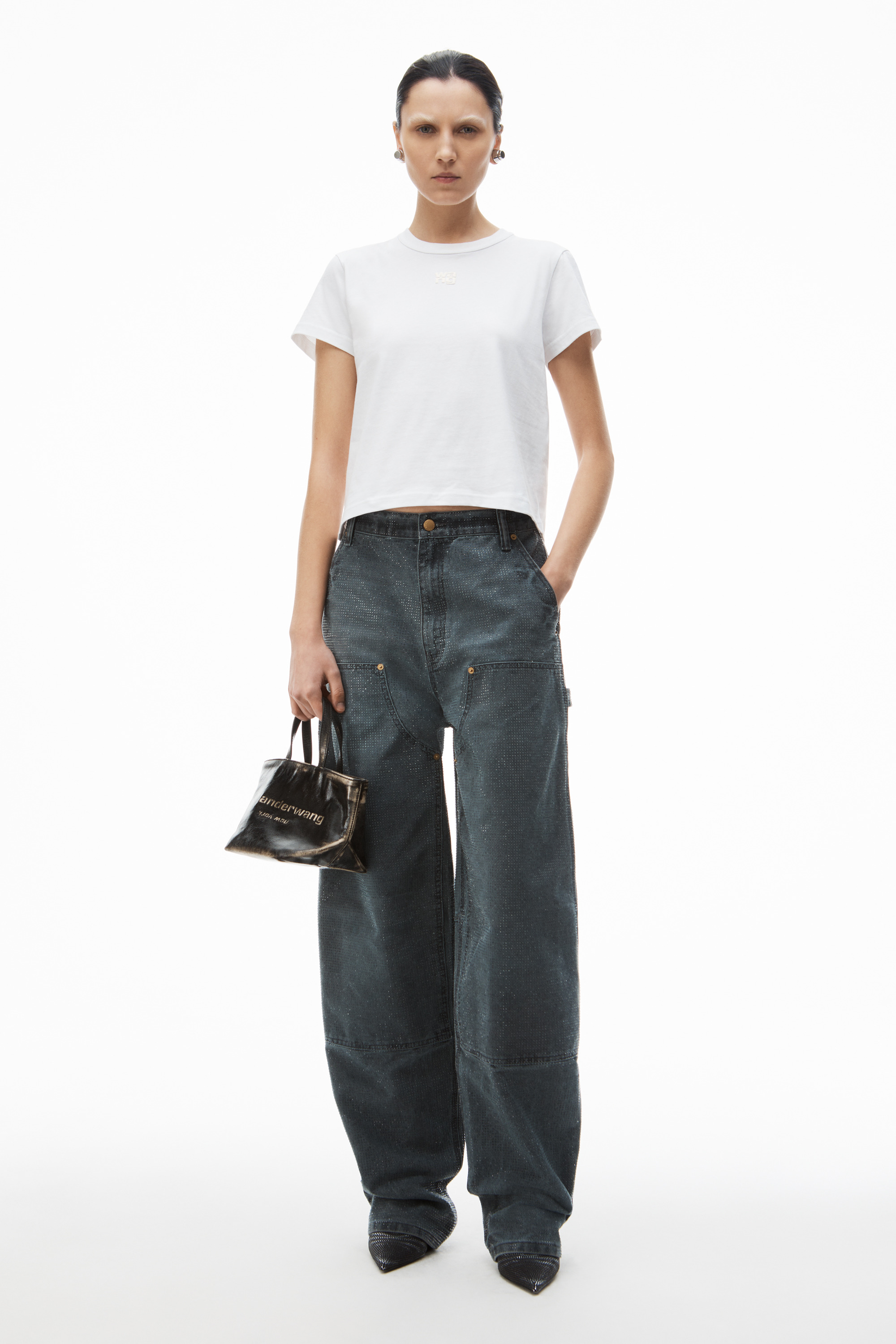 puff logo shrunken tee in cotton jersey - 6