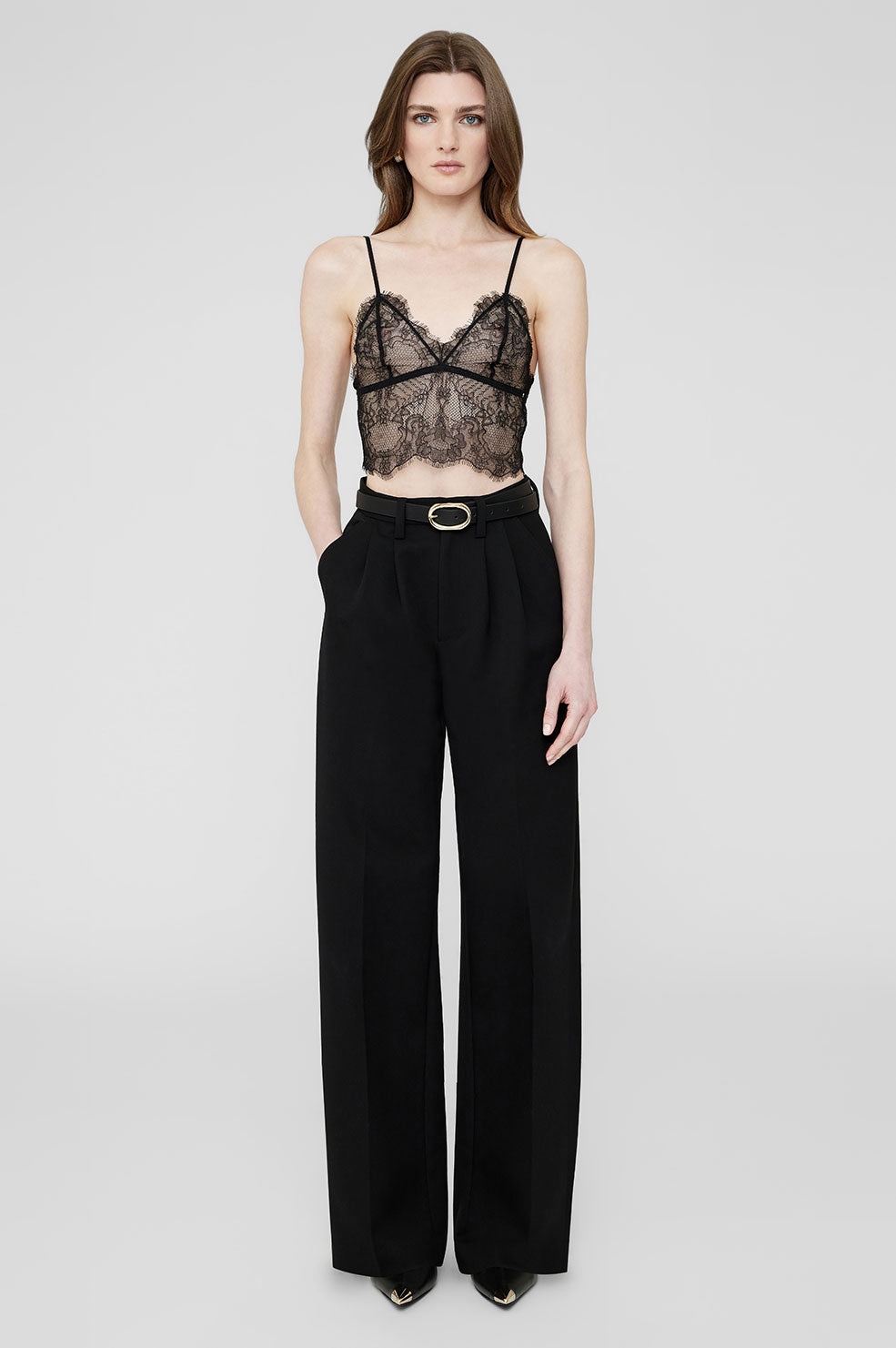 Lace Bralette - Black - 3