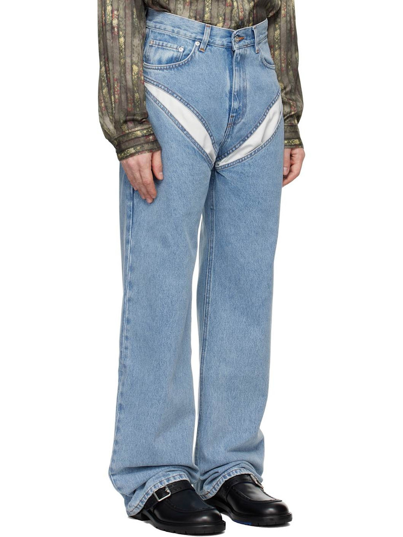 Blue Cut Out Jeans 2
