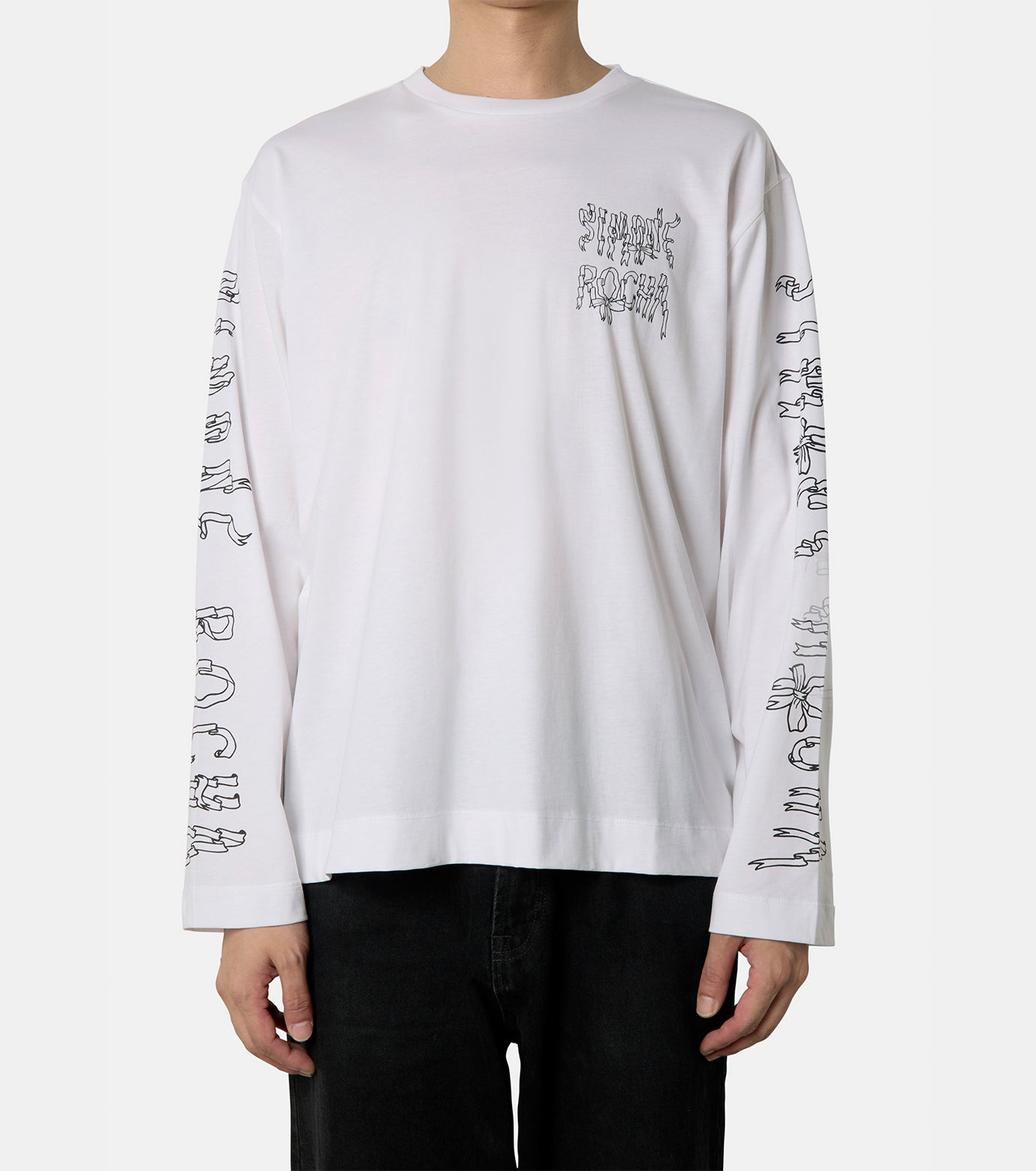 LONG SLEEVE T-SHIRT W/ RIBBON LOGO P - 2