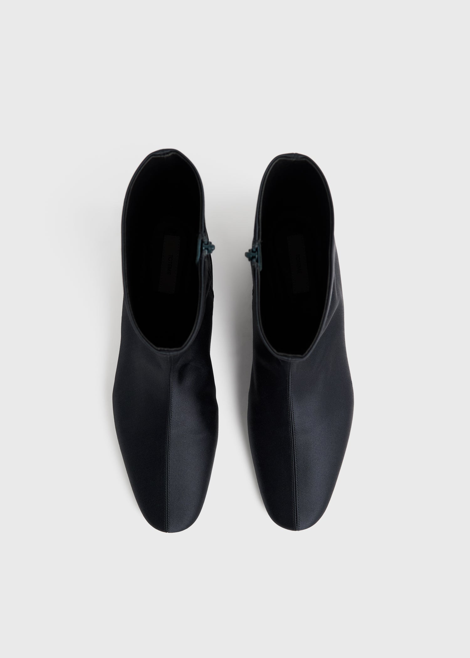 Satin ankle boots navy - 4