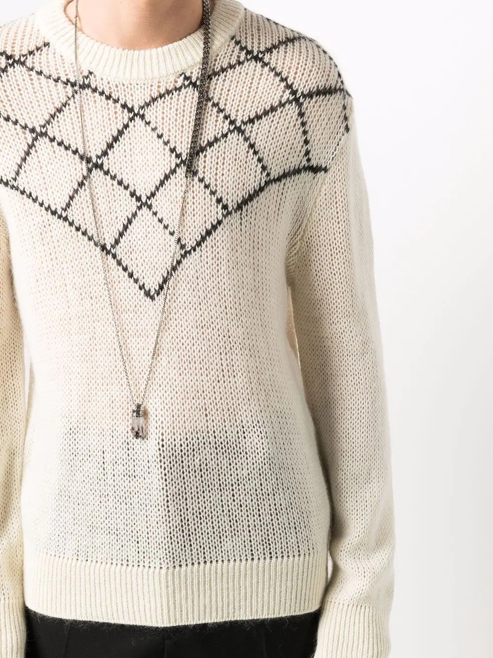intarsia-pattern jumper - 7