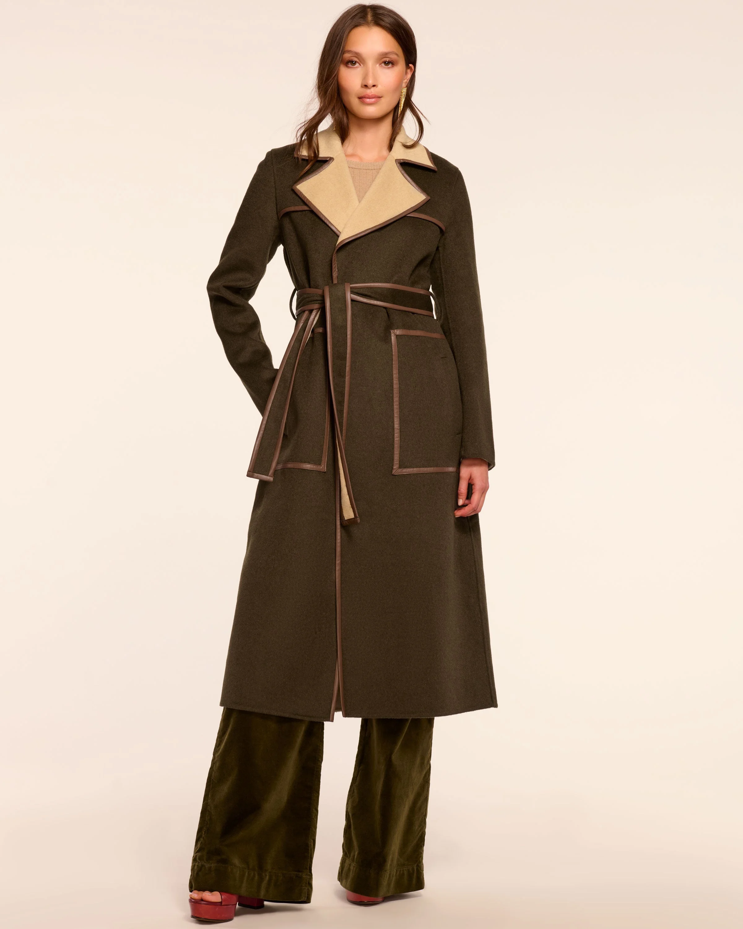 Josie Wool Blend Belted Coat - 1