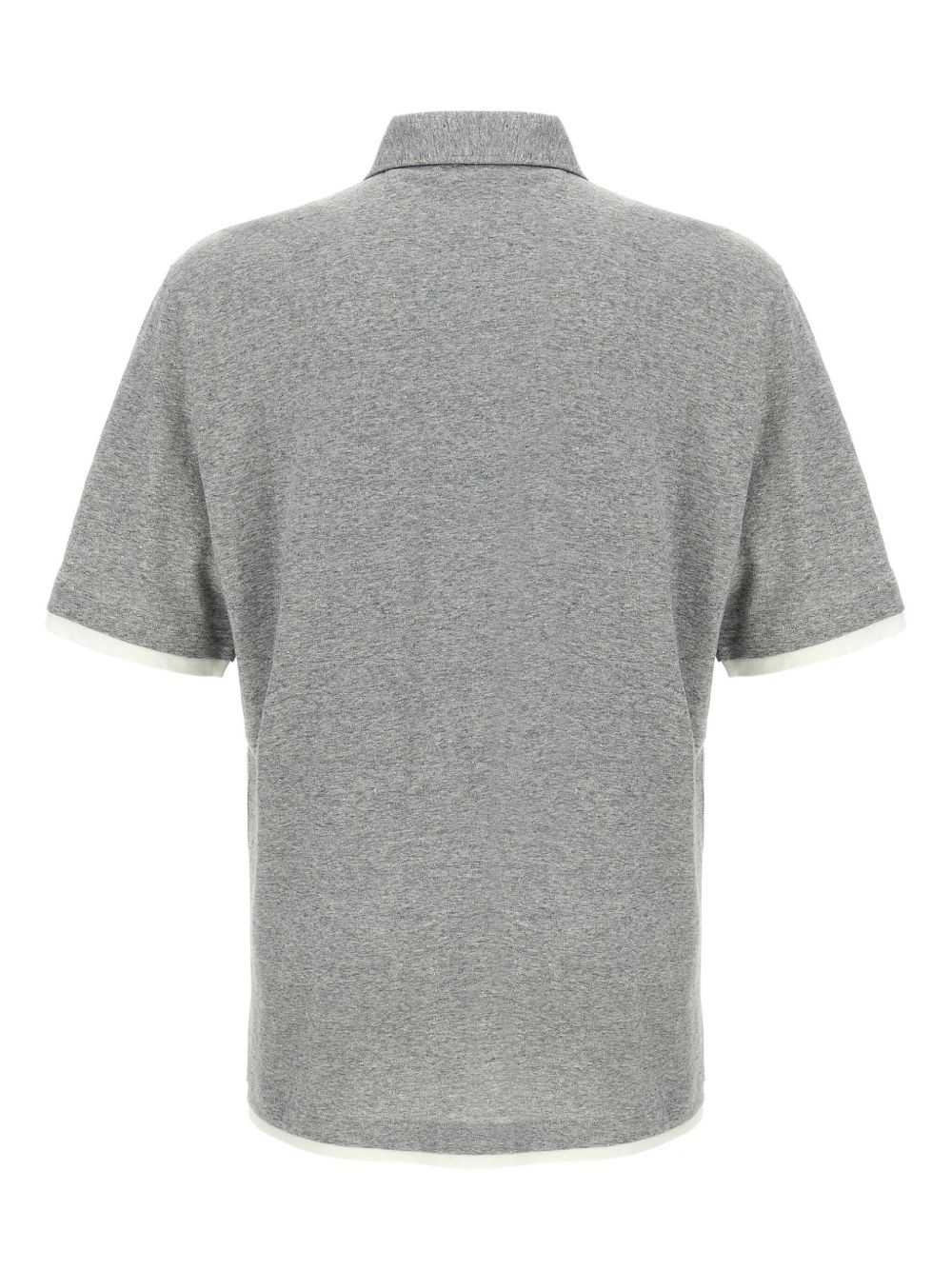 mélange-effect polo shirt - 2