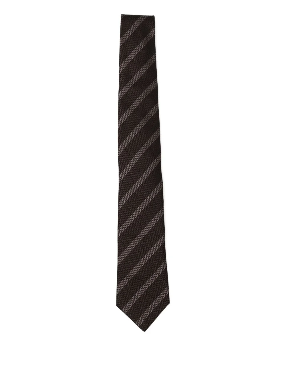 striped silk tie - 1