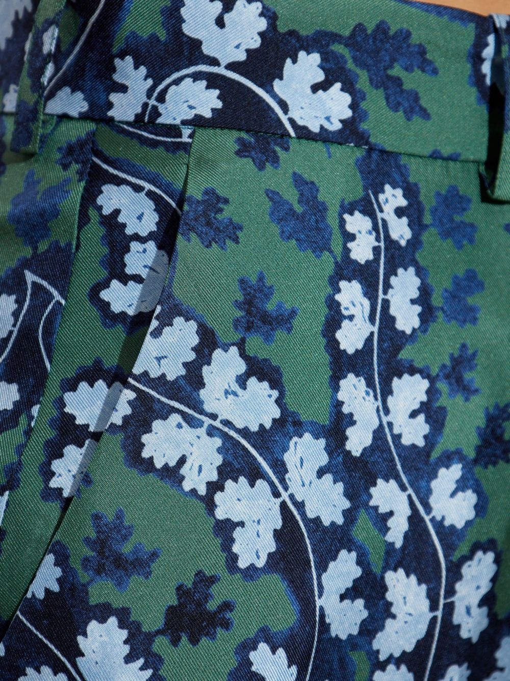 pleated silk trousers - 5