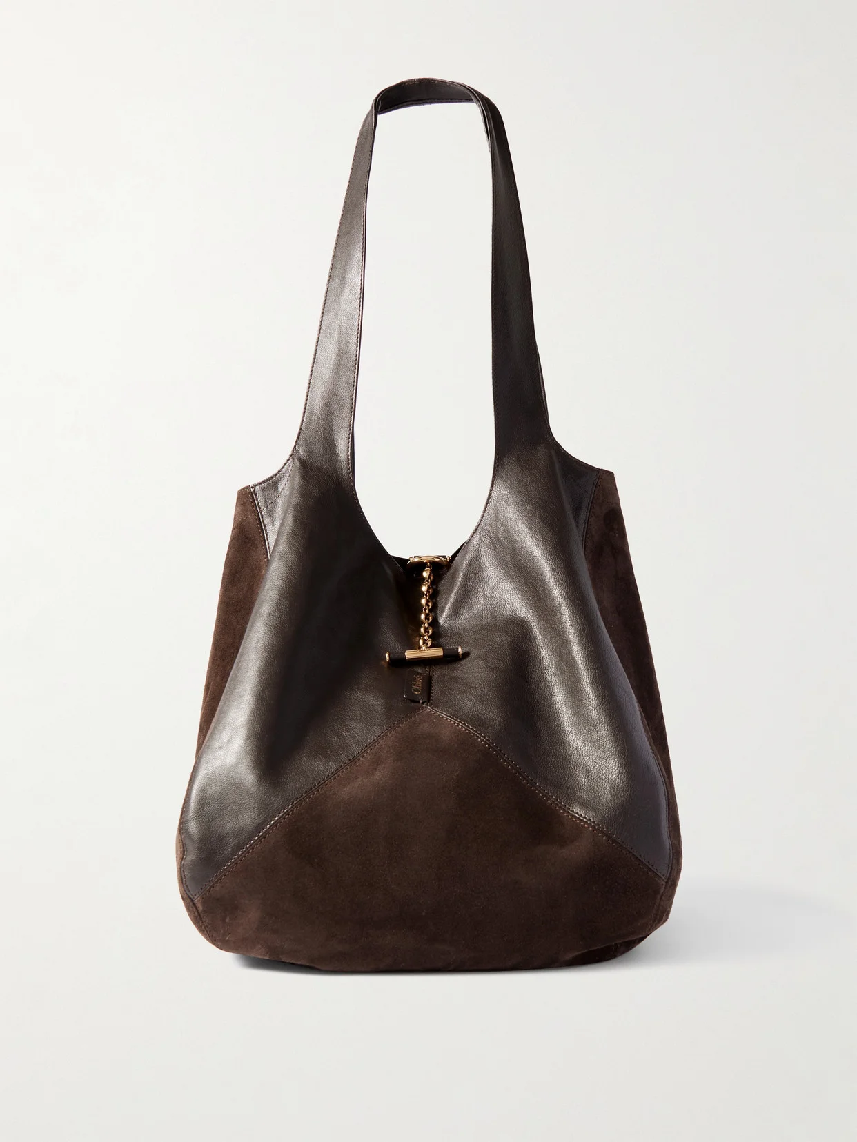 Balloon Leather And Suede Tote - 1