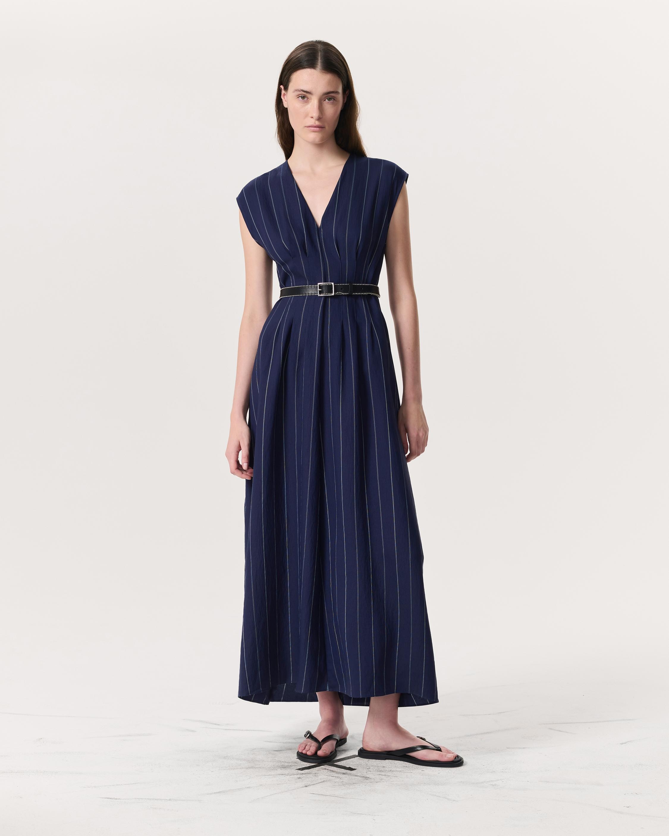 Ines Striped Sleeveless Maxi Dress - 2