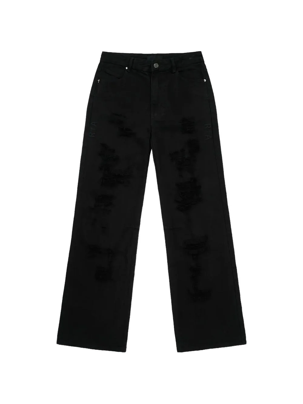 Jamie distressed wide-leg flare jeans - 1