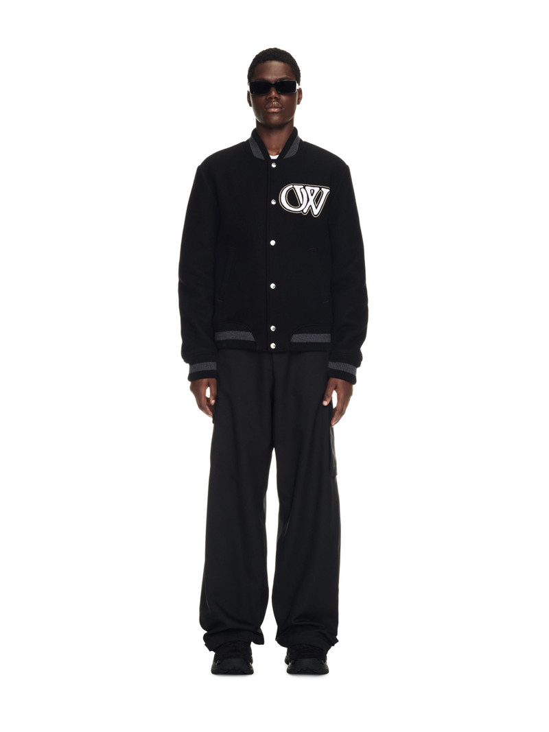 Off-White Wool Varsity Bomber outlook