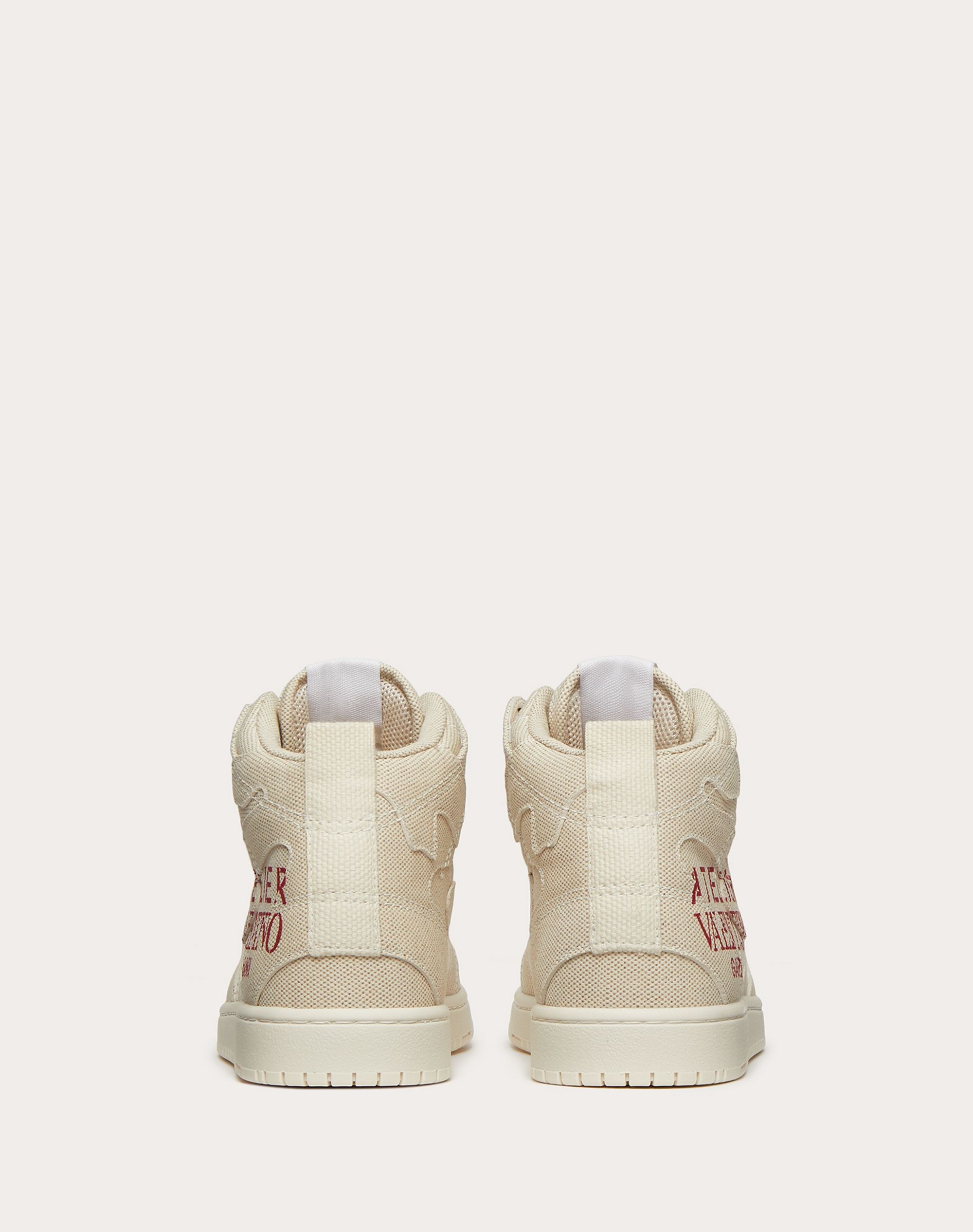 VALENTINO GARAVANI ATELIER SHOES 07 CAMOUFLAGE EDITION HIGH-TOP SNEAKER IN CANVAS - 3