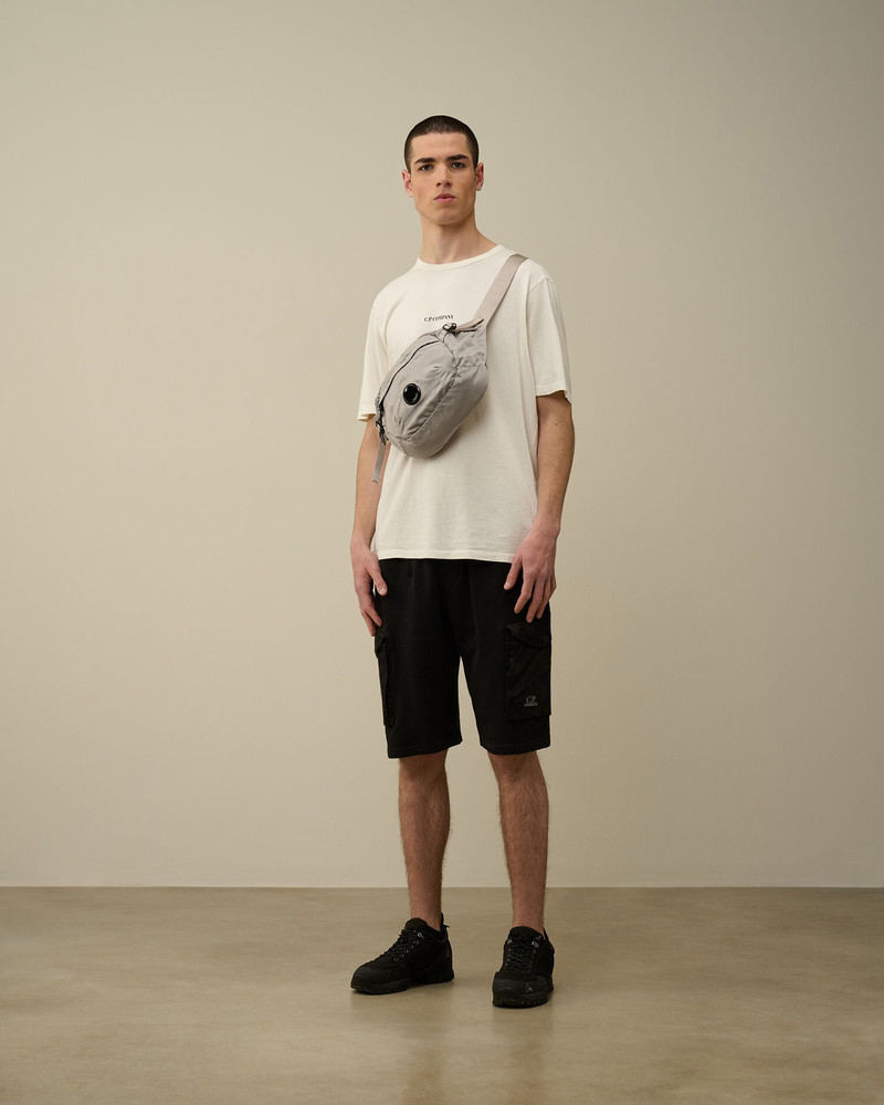 Cotton Fleece Mixed Cargo Shorts 6