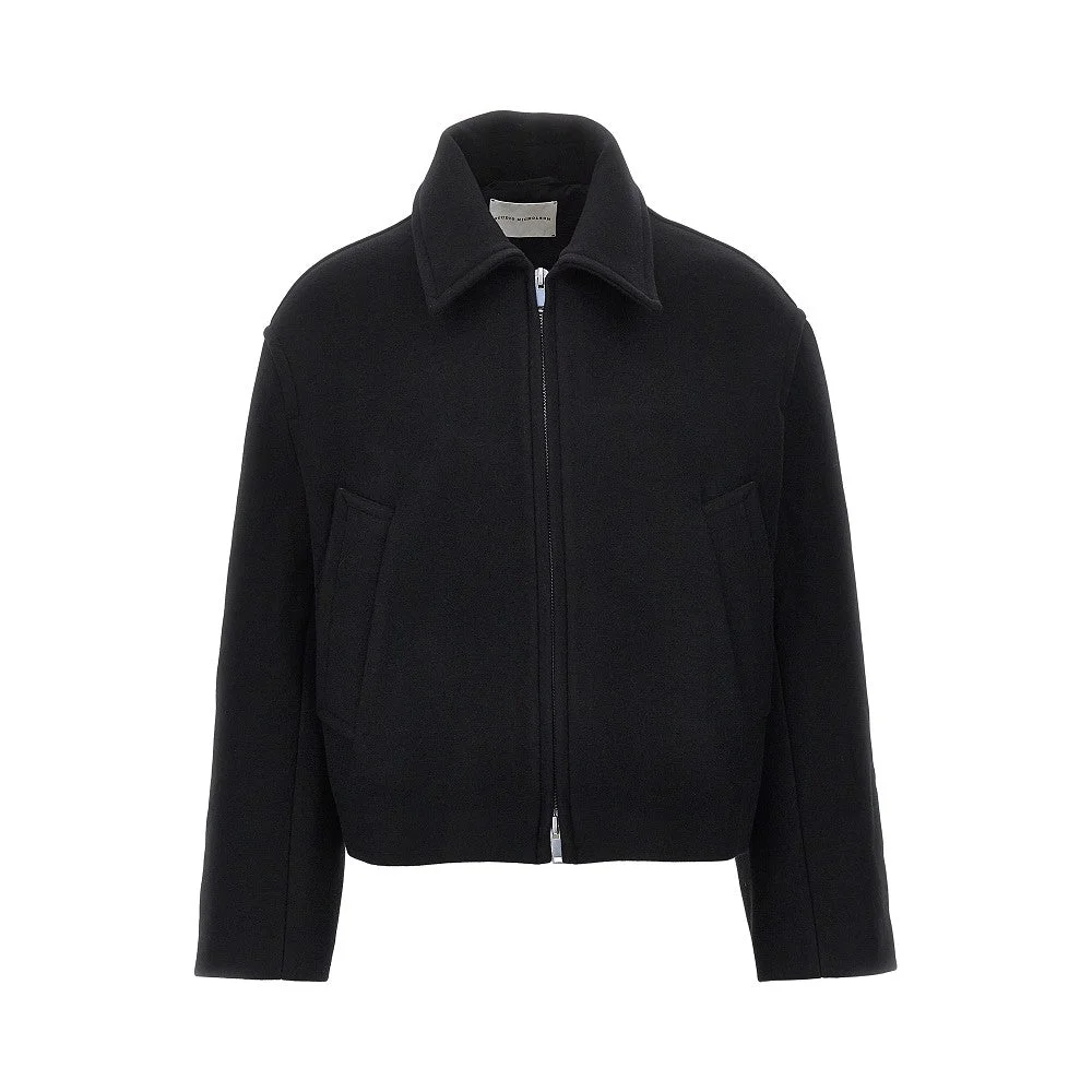 DOUBLE ZIP-UP SHORT COAT - 1
