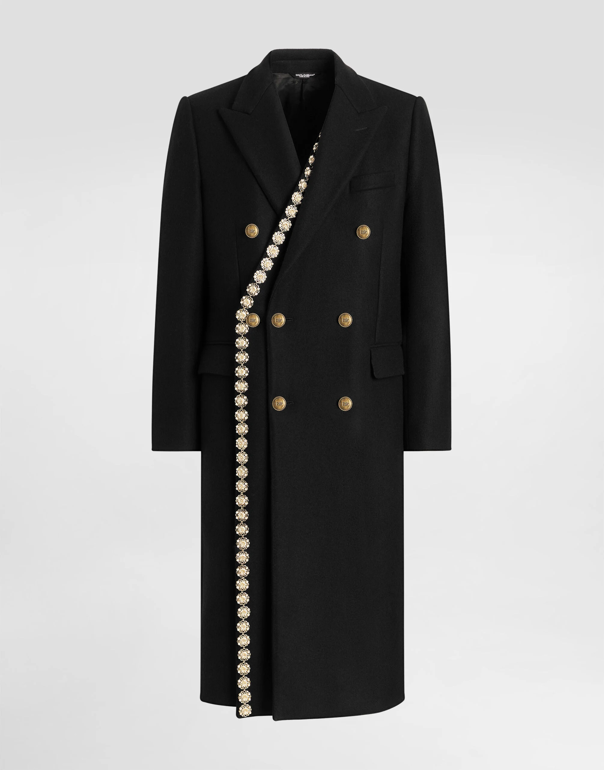 Double-breasted embellished coat - 1