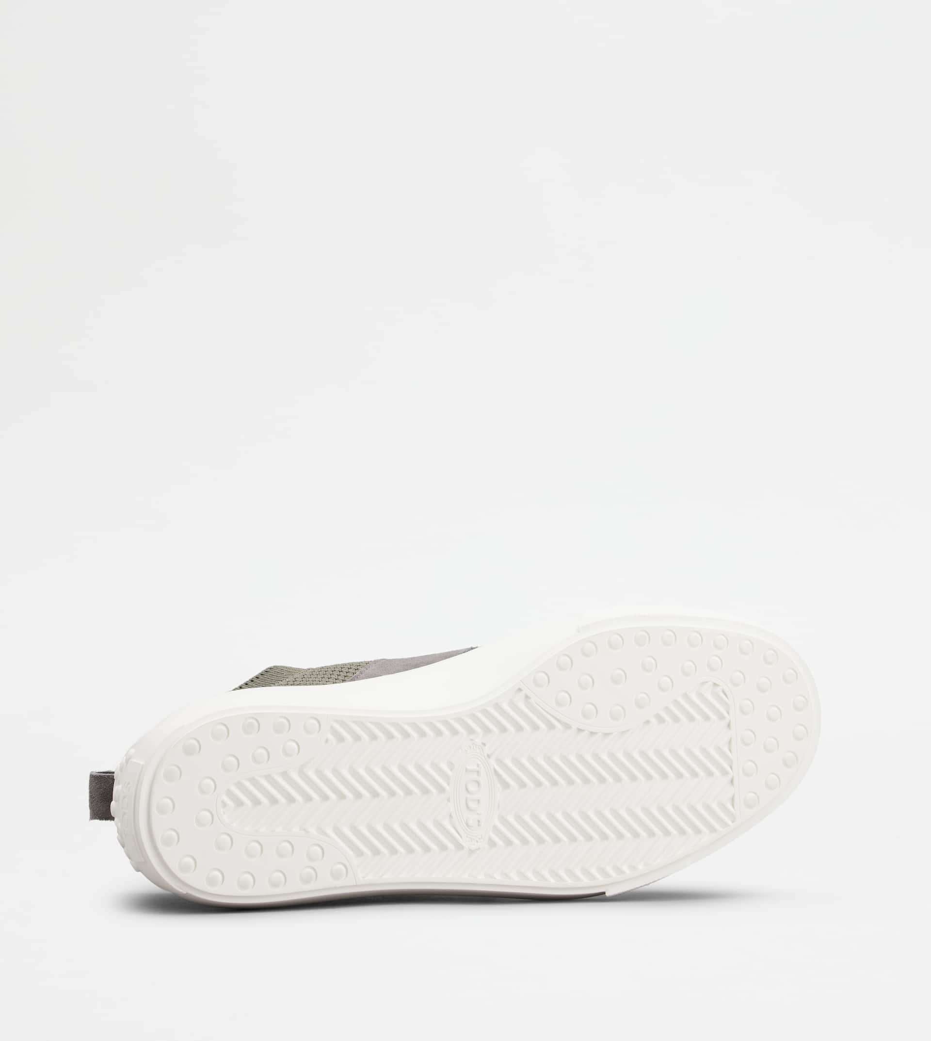 TOD'S SNEAKERS IN FABRIC AND SUEDE - GREY - 4