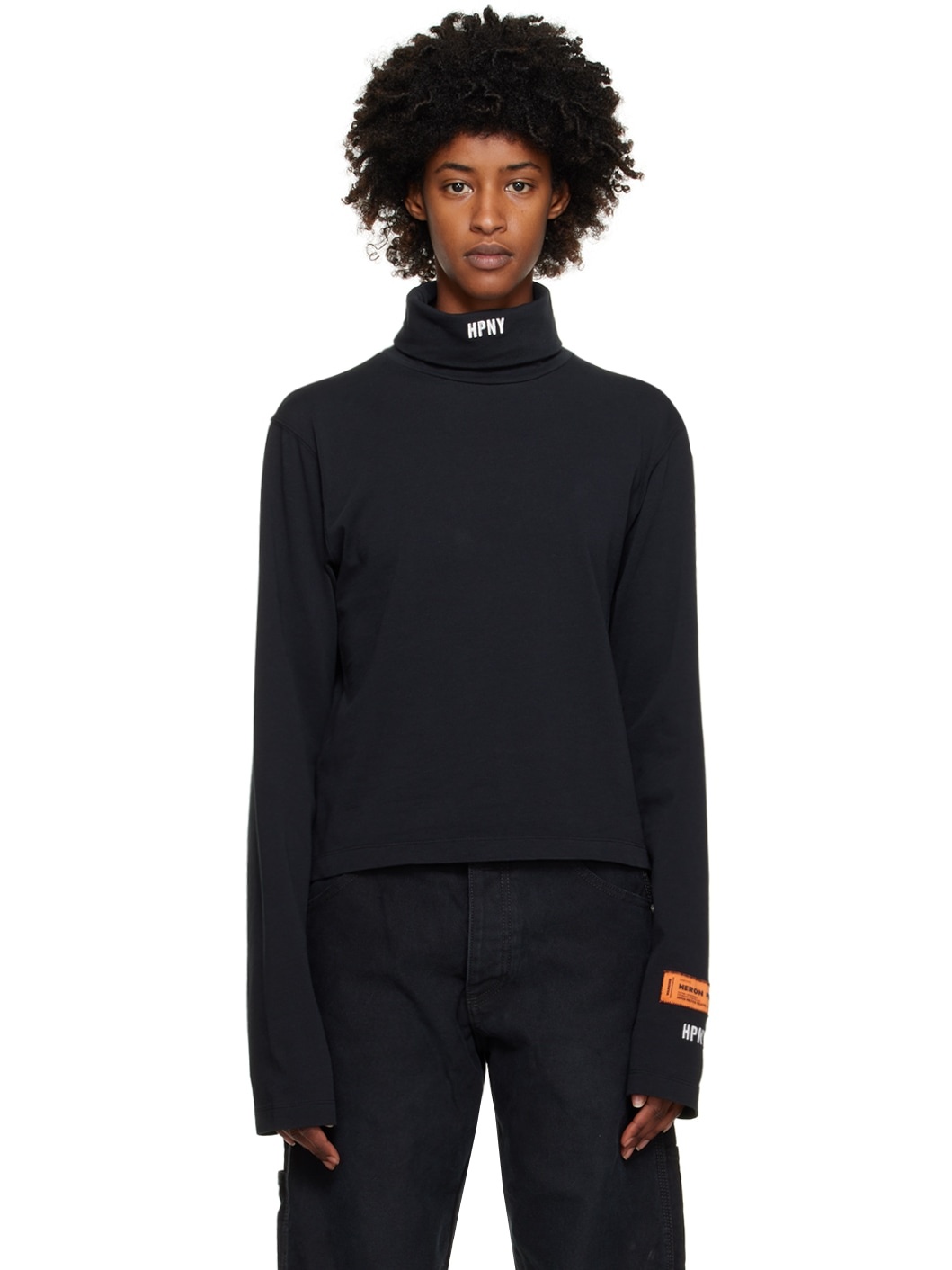Black 'HPNY' Turtleneck - 1