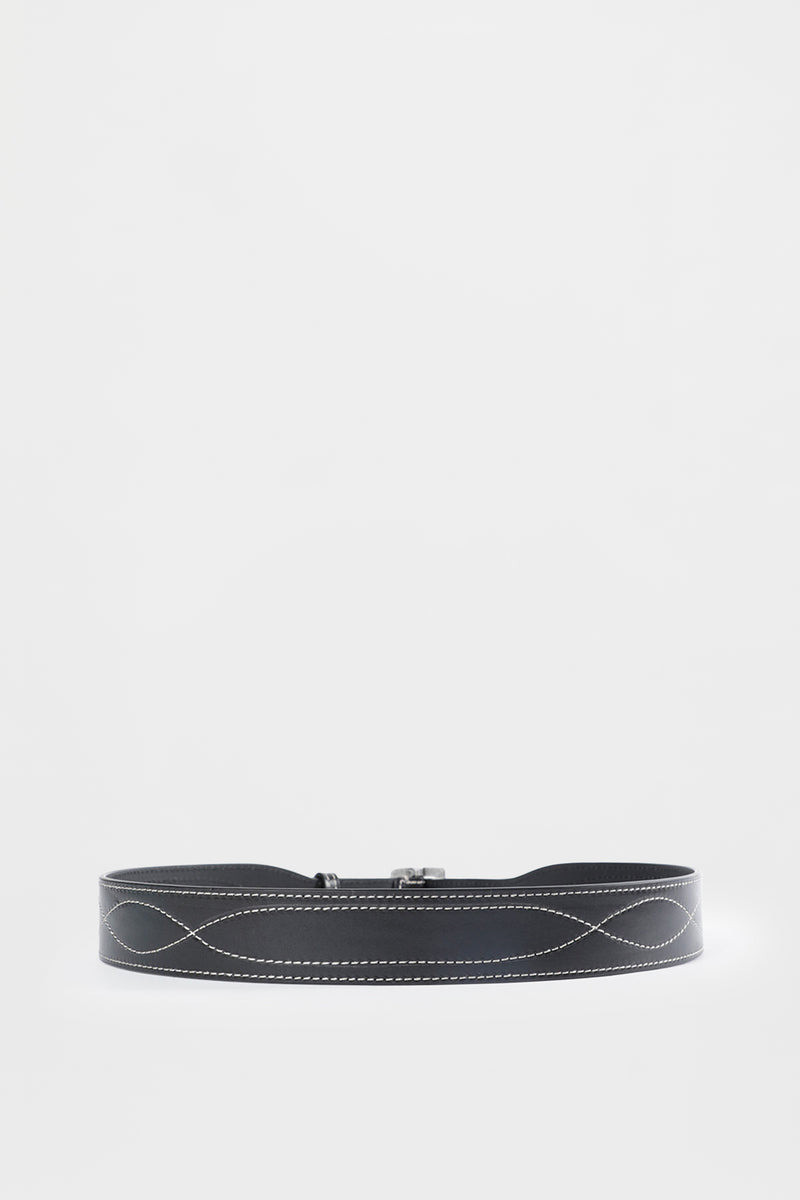 Ann Demeulemeester Geka Cowboy Stiched Belt outlook