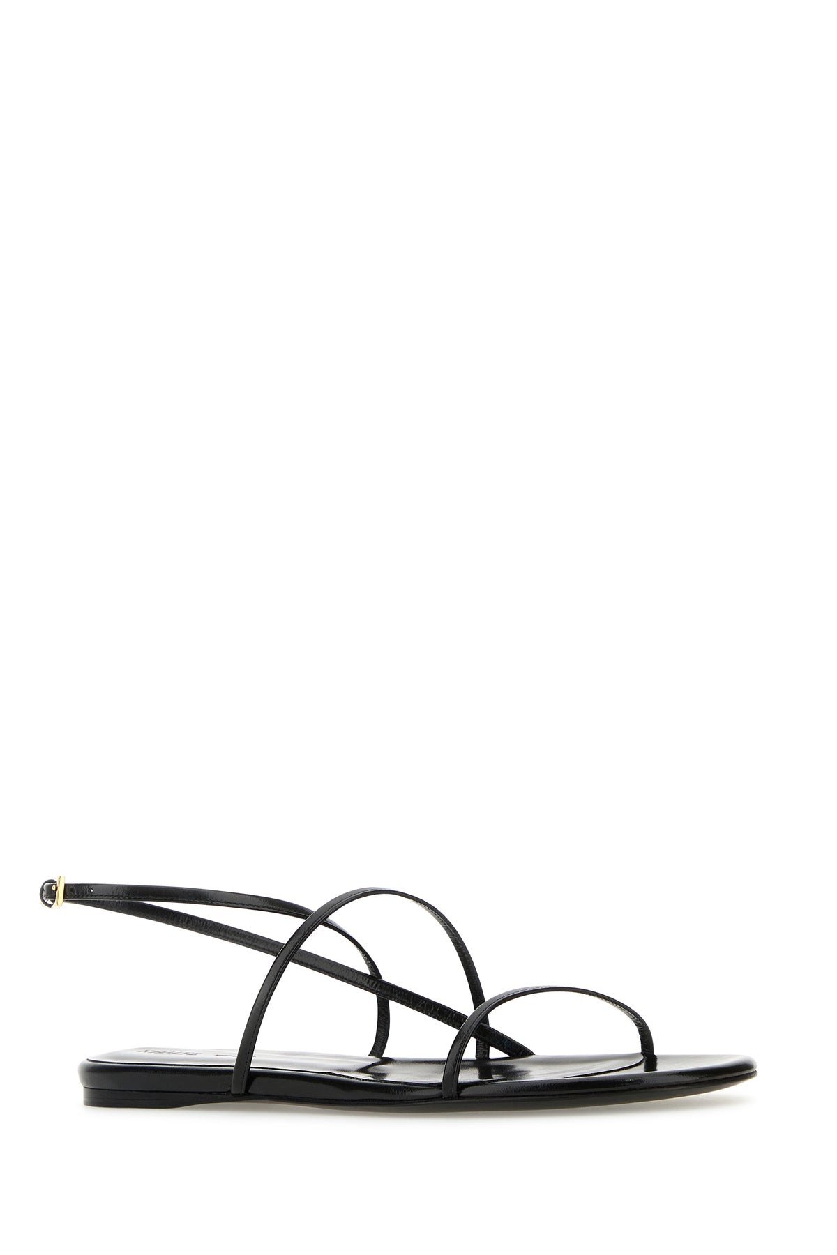 Black leather Loop sandals - 2