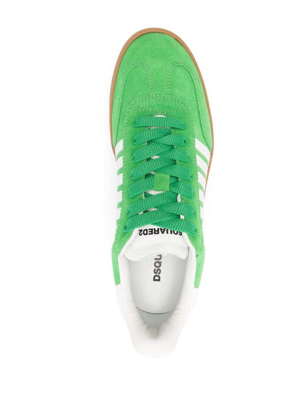 striped suede trainers - 4