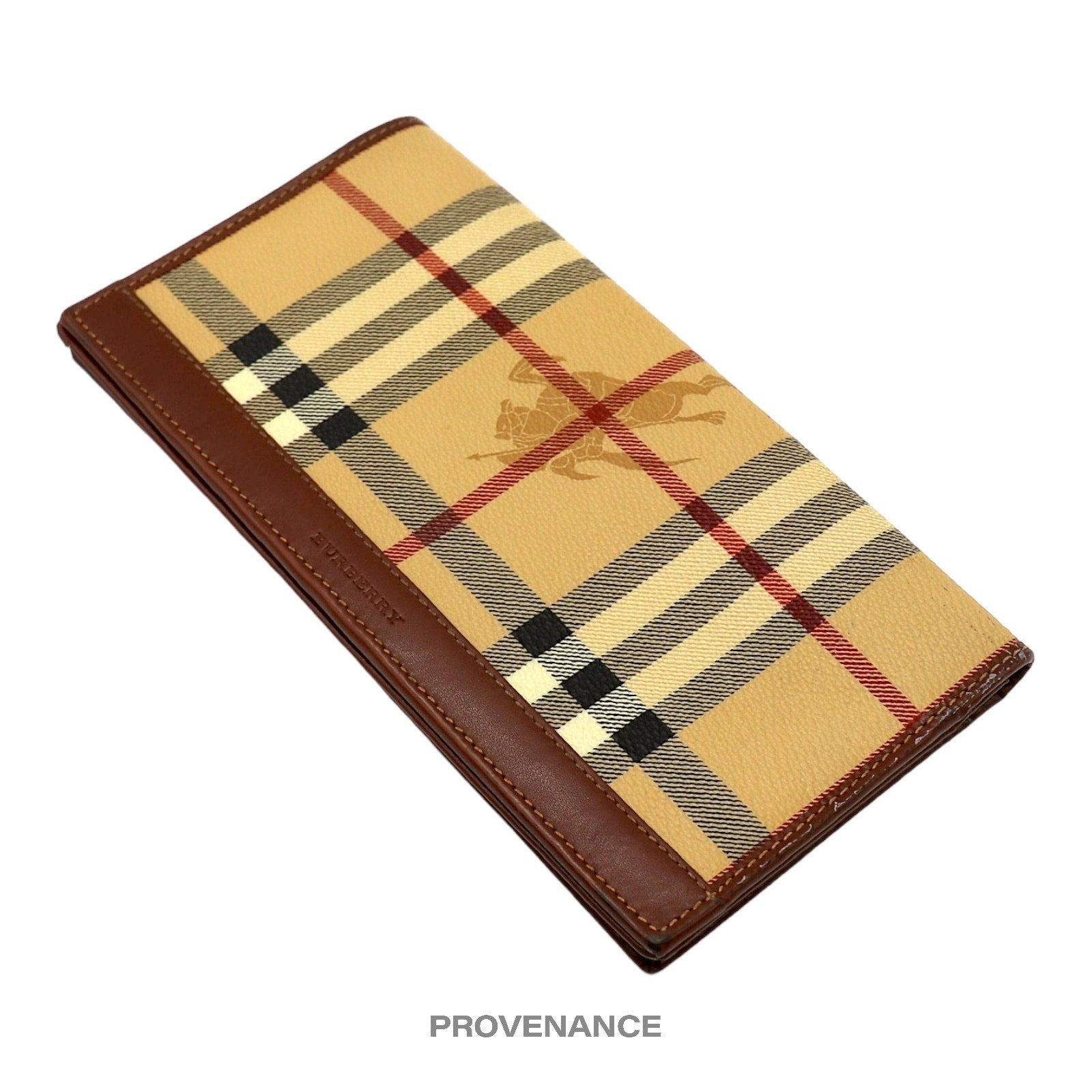 Burberry Long Wallet - Nova Check Brown - 7