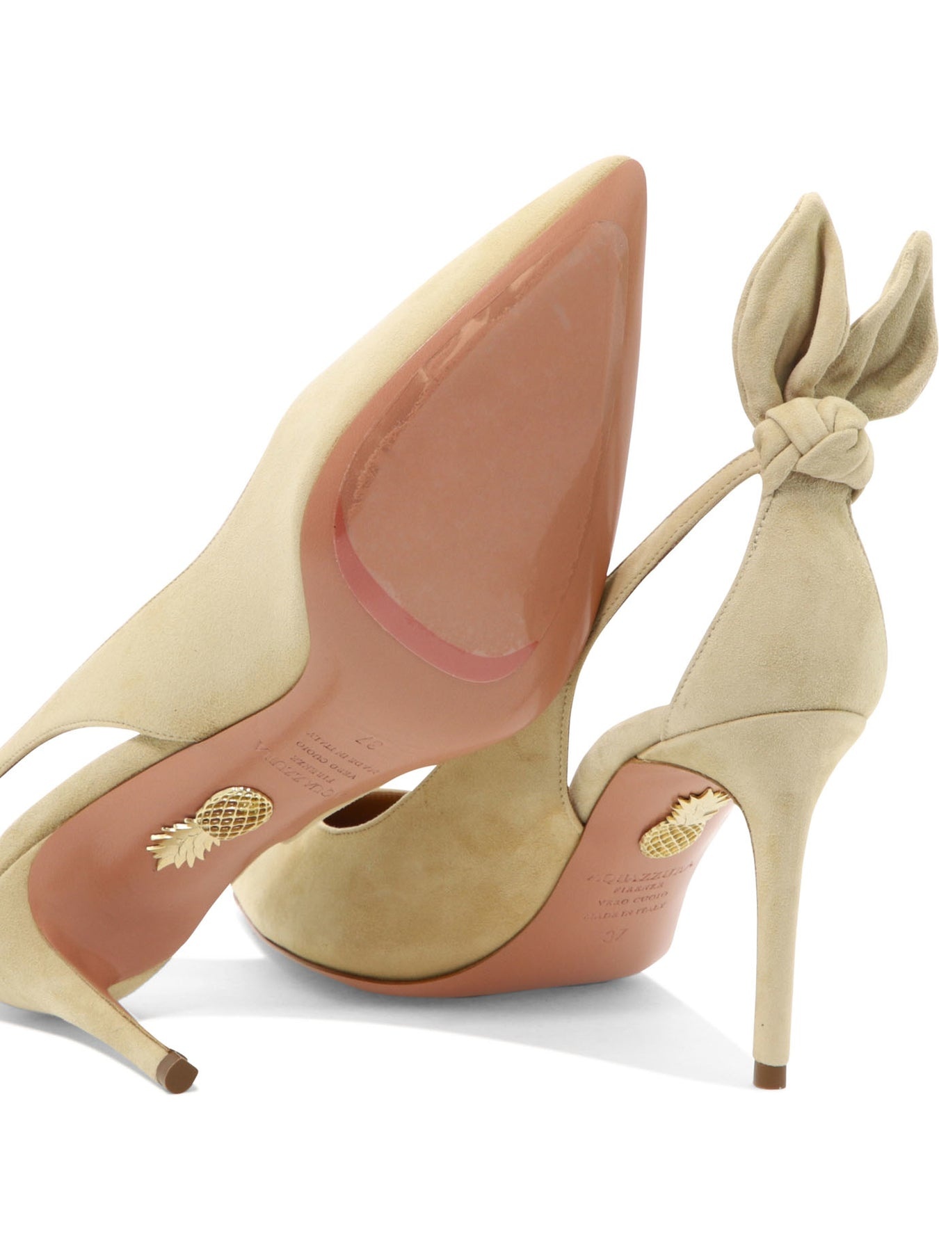 Bow Tie 85 Heeled Shoes Beige - 5