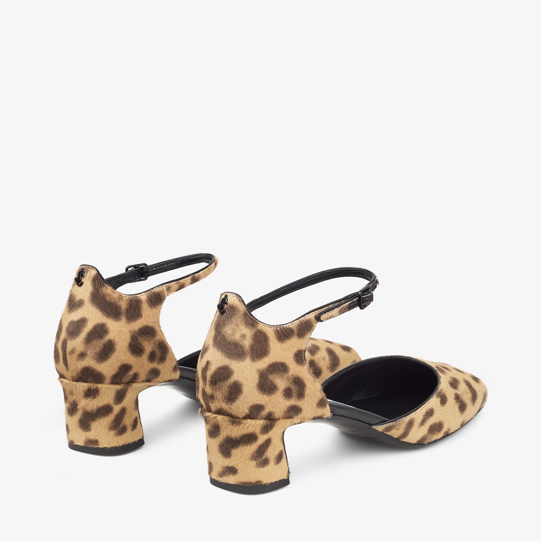 Pixie Block Heel 45
Natural Leopard Print Pony Pumps - 6