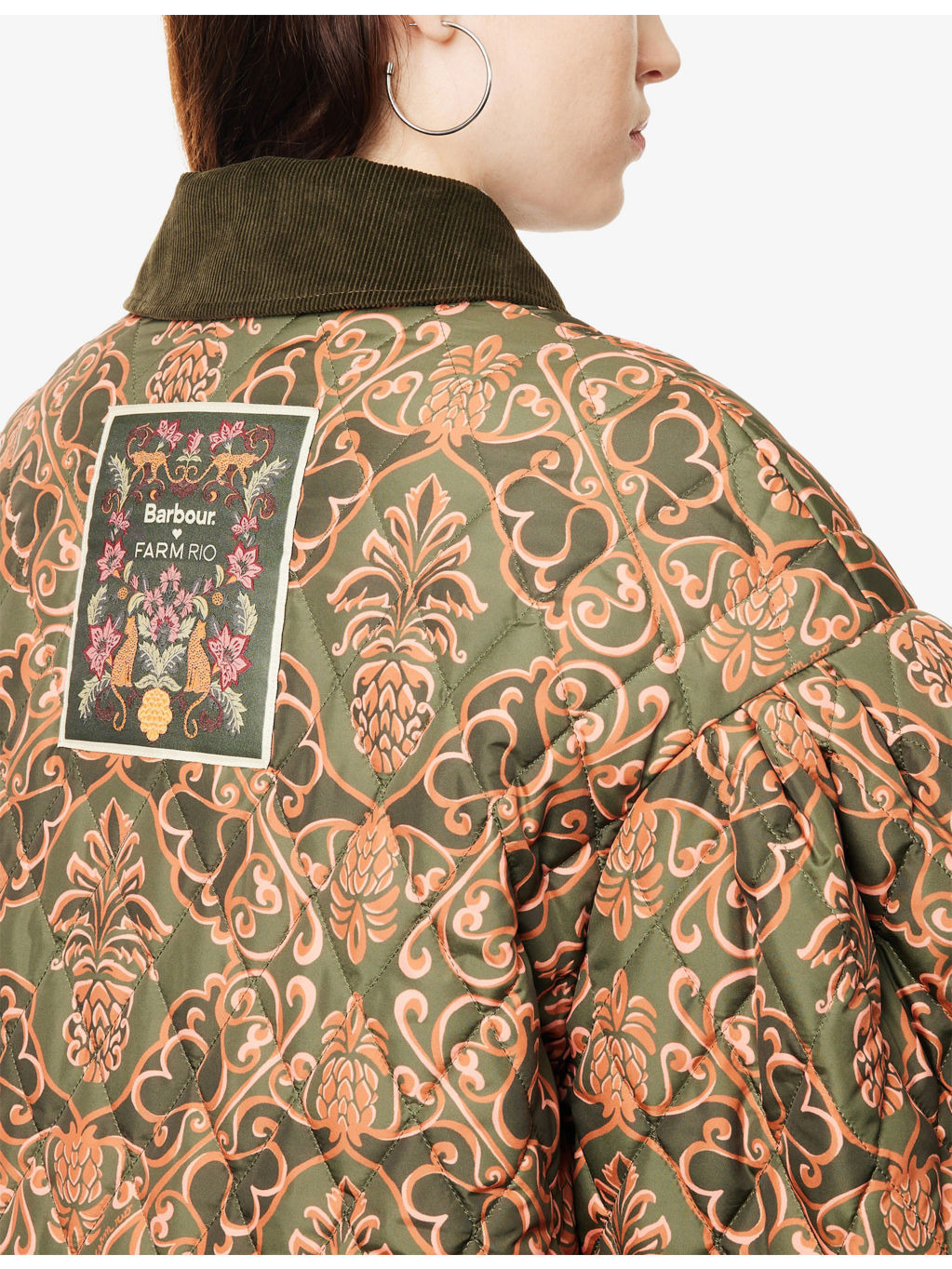 Barbour x FARM Rio Luisa Quilted Jacket - 8