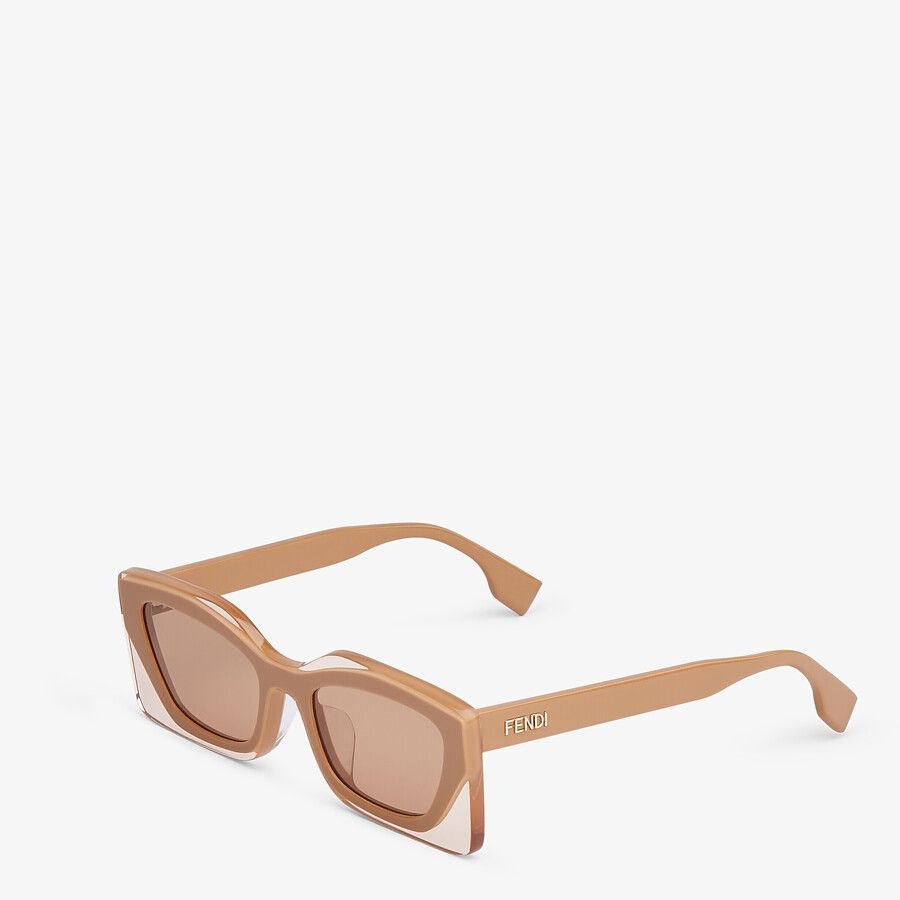 Beige acetate sunglasses - 2