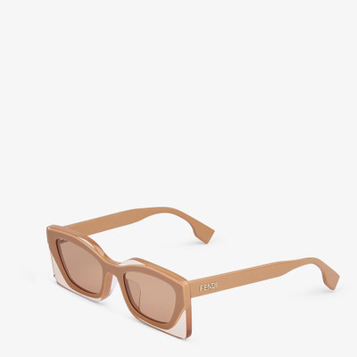 FENDI Beige acetate sunglasses outlook