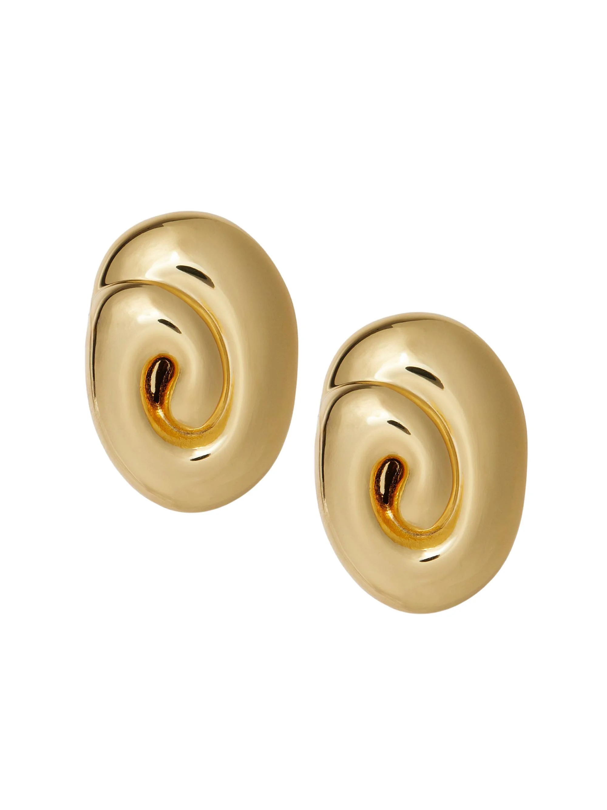 Women's Spiral Dome 14K-Gold-Plated Clip-On Earrings - Gold - 1