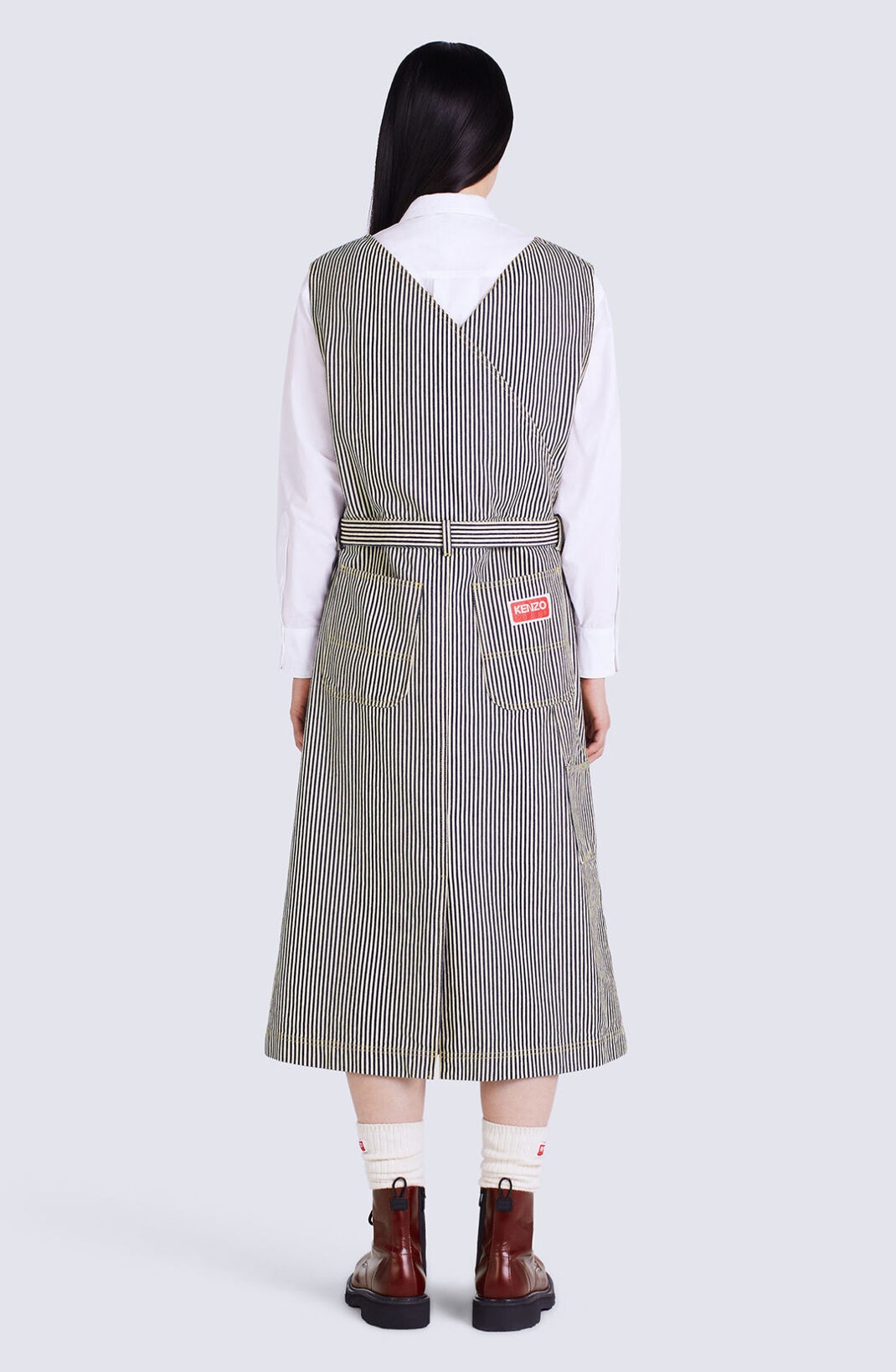 Striped denim dress - 5